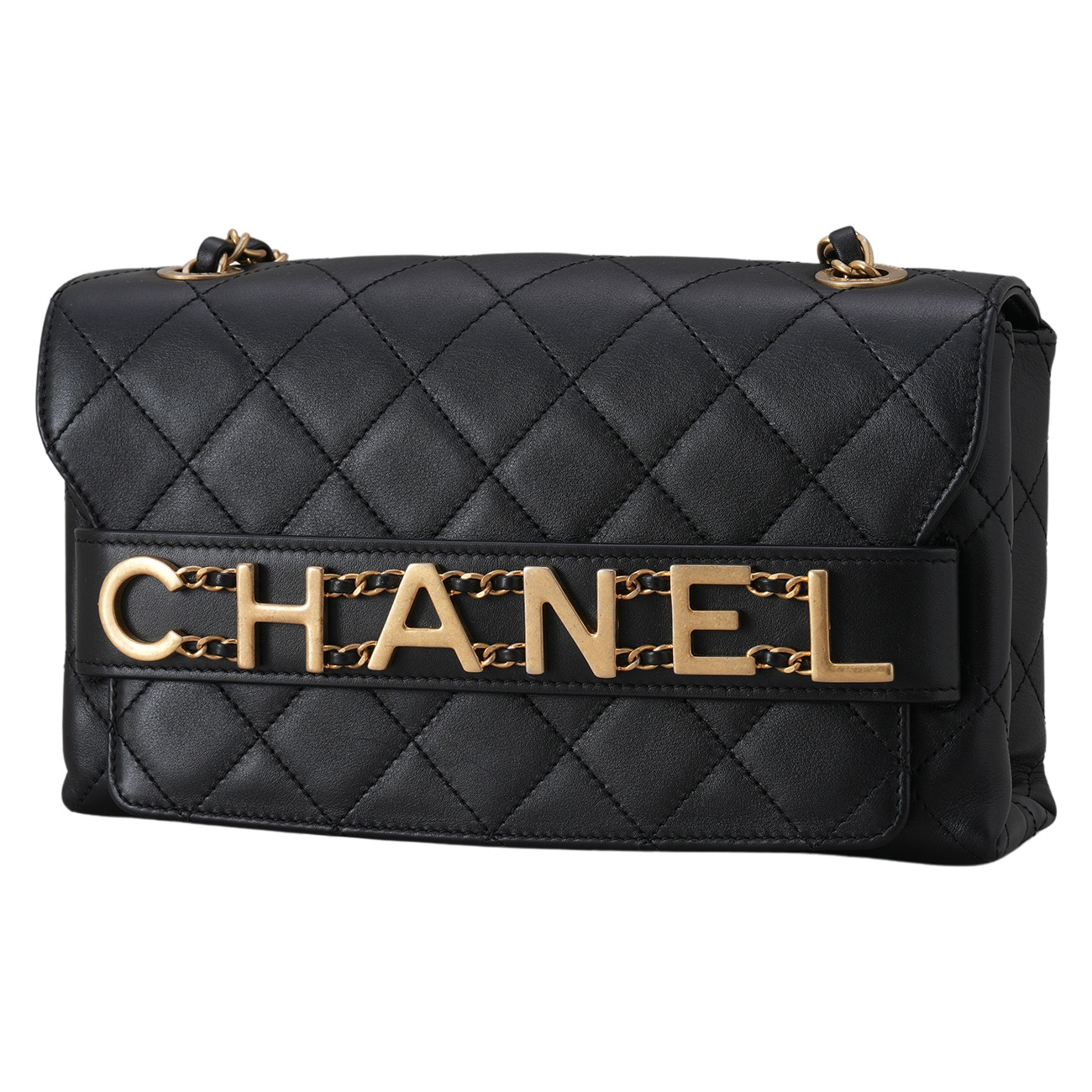 CHANEL(USED)샤넬 AS1491 시즌 레터링 체인 플랩백