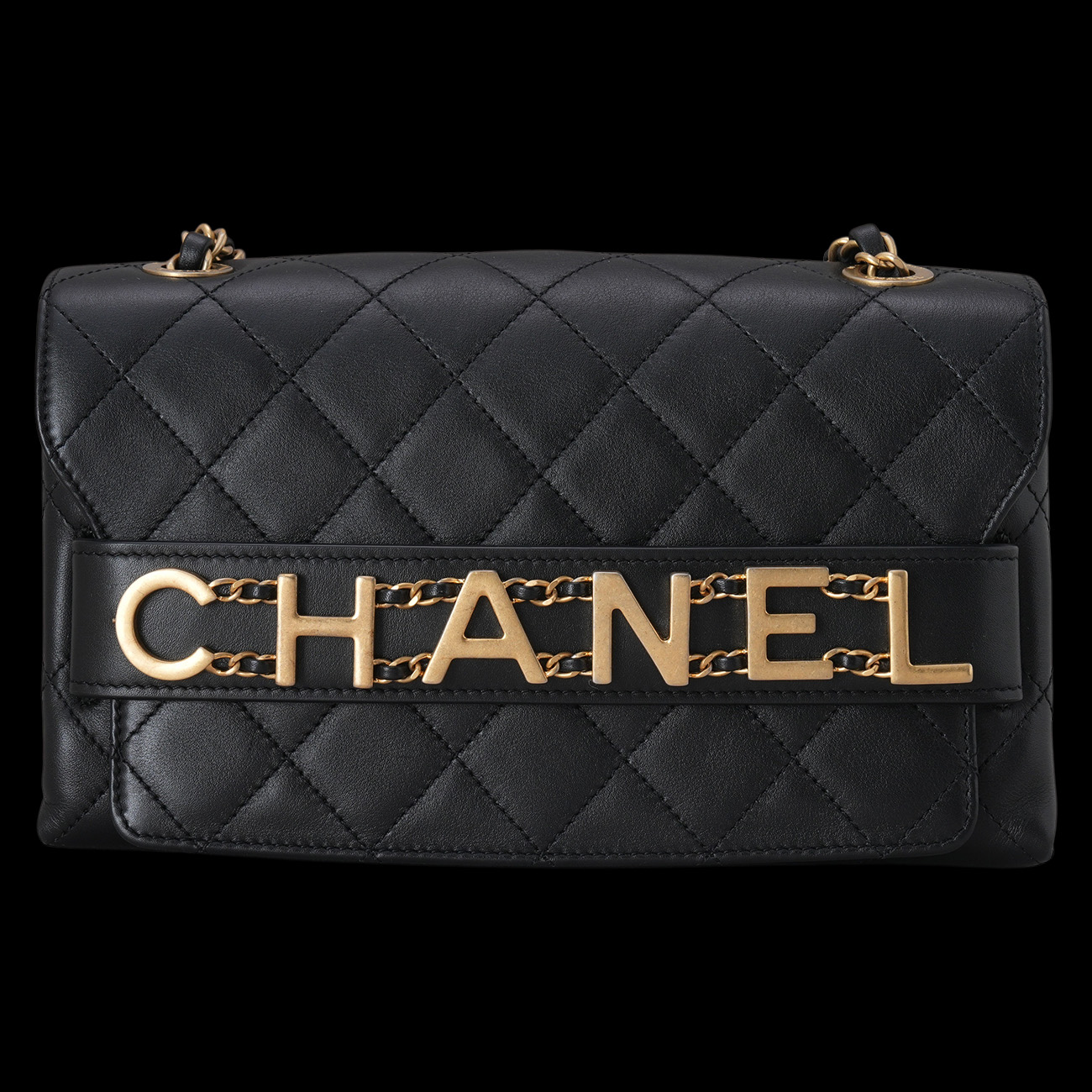 CHANEL(USED)샤넬 AS1491 시즌 레터링 체인 플랩백