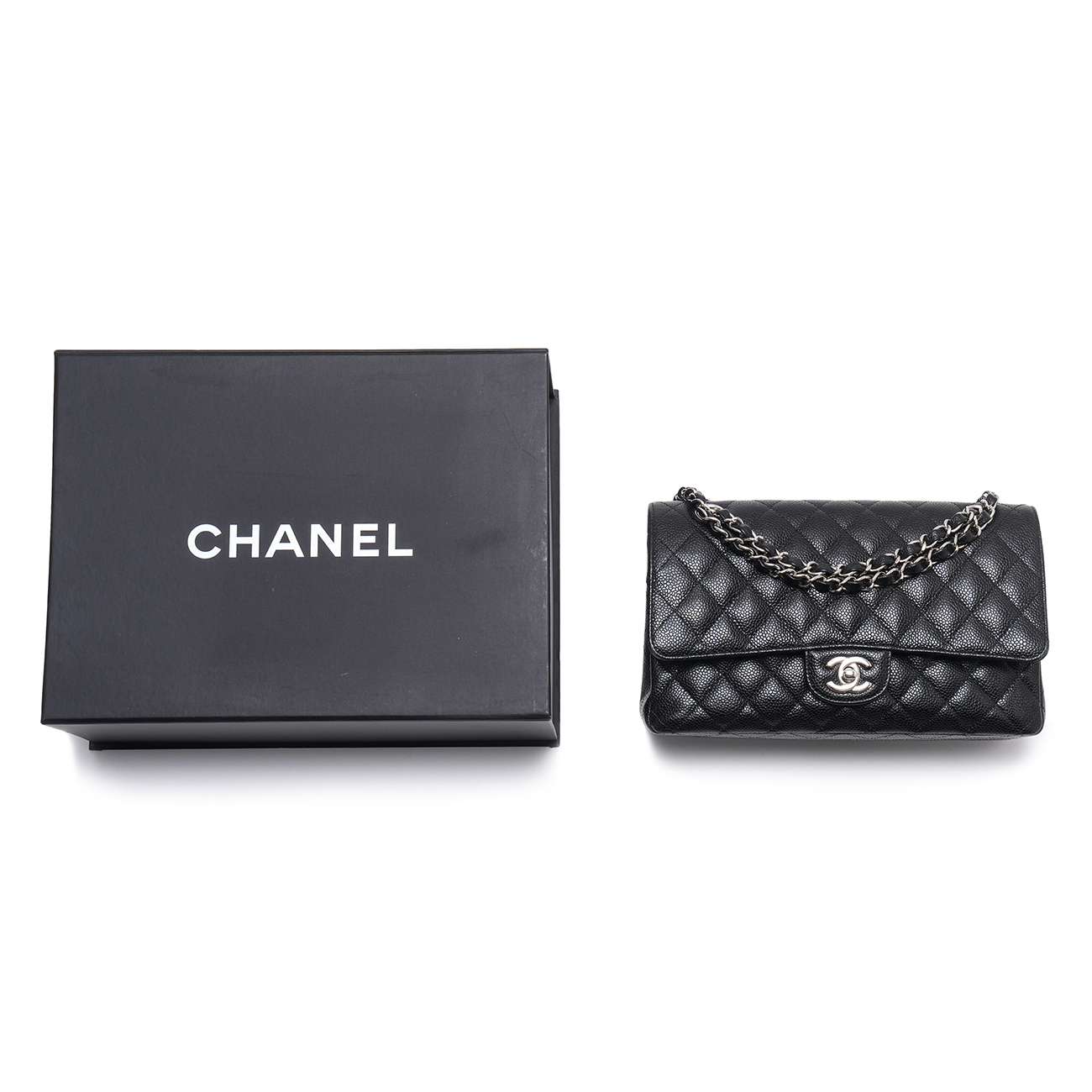 CHANEL(USED)샤넬 캐비어 클래식 미듐 플랩백