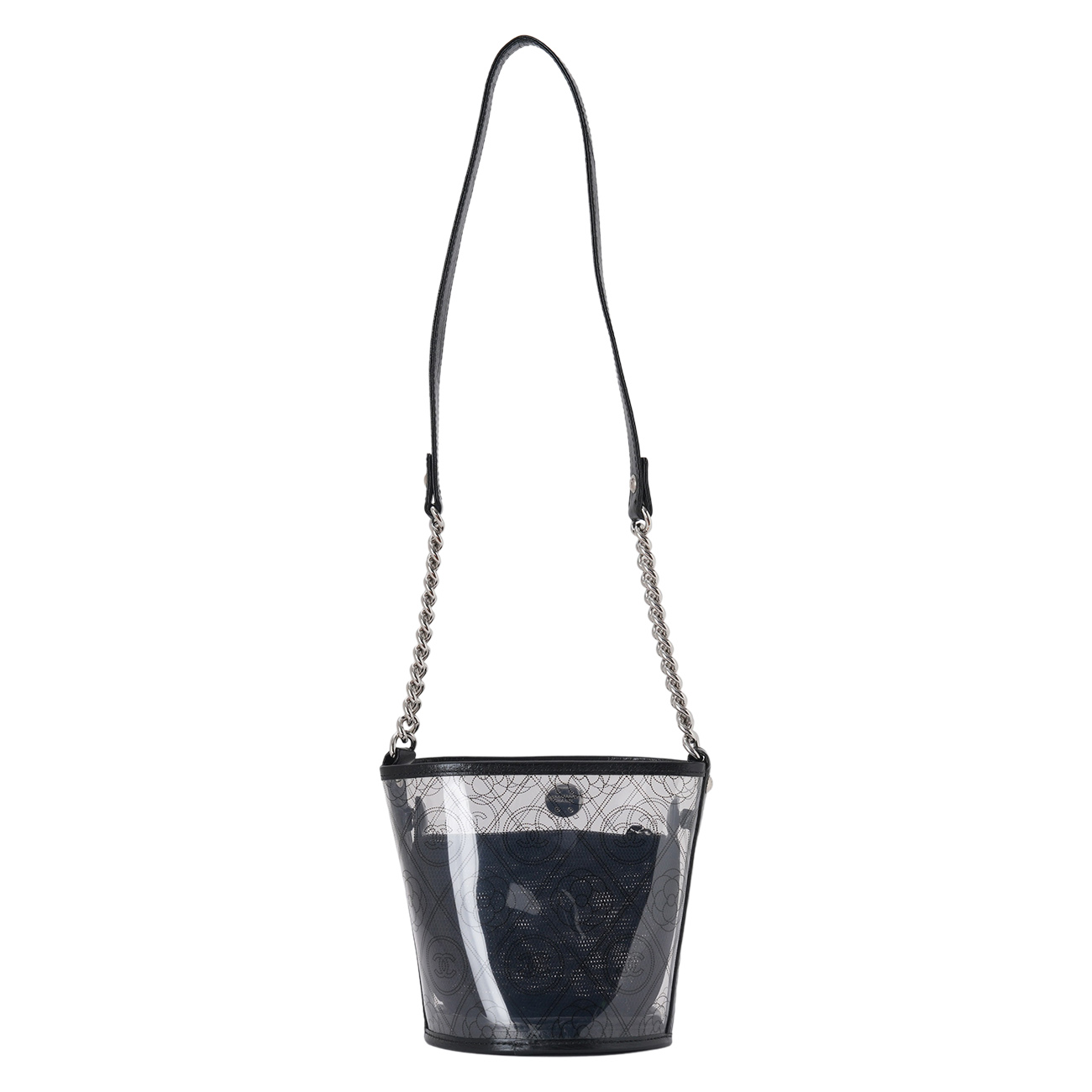 CHANEL(USED)샤넬 PVC 까멜리아 버킷백