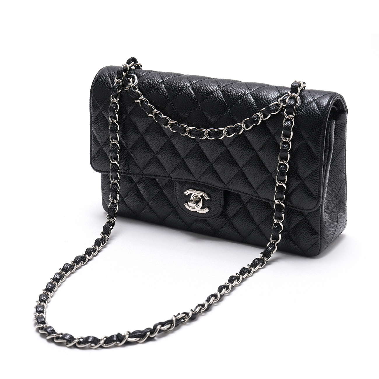 CHANEL(USED)샤넬 캐비어 클래식 미듐 플랩백
