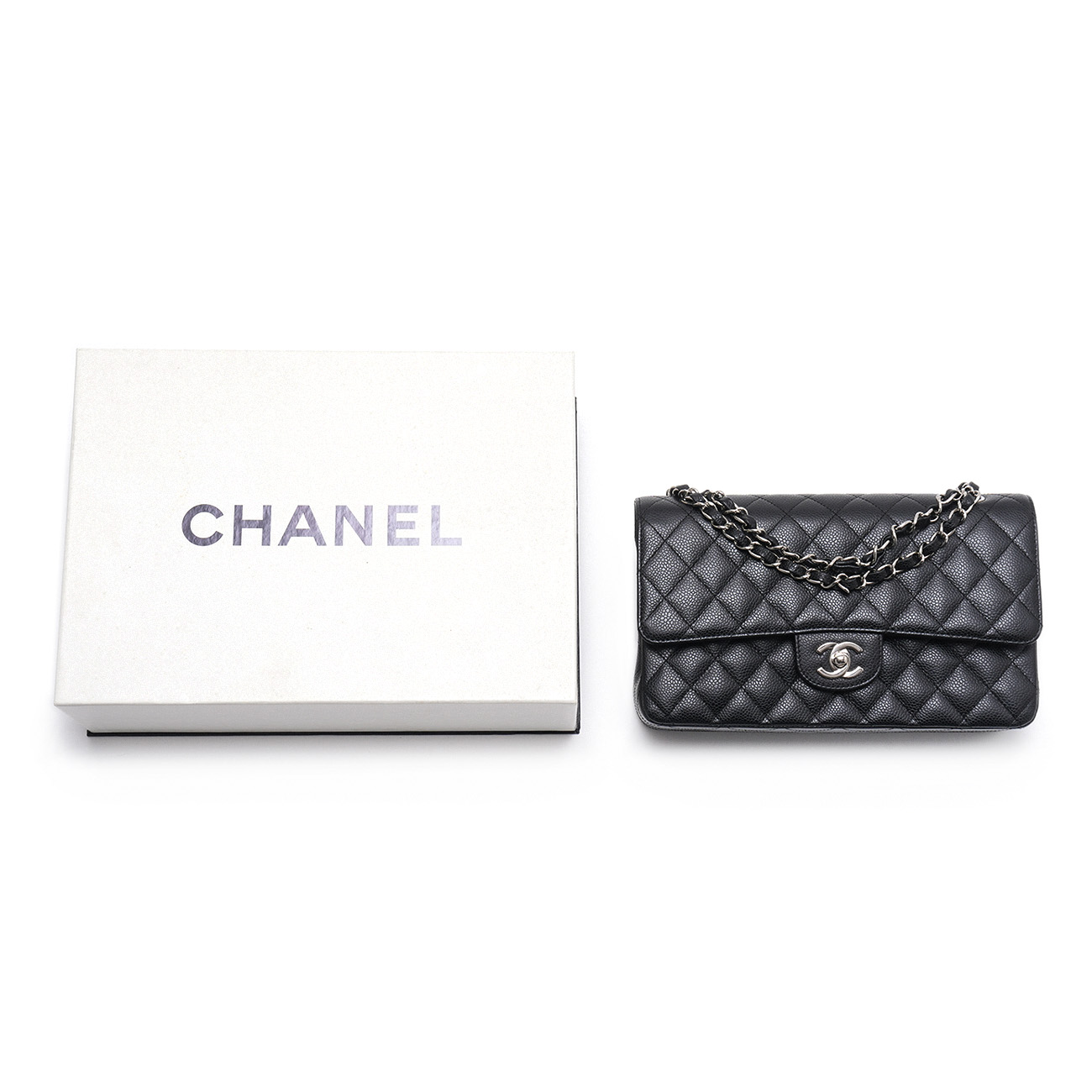 CHANEL(USED)샤넬 캐비어 클래식 미듐 플랩백