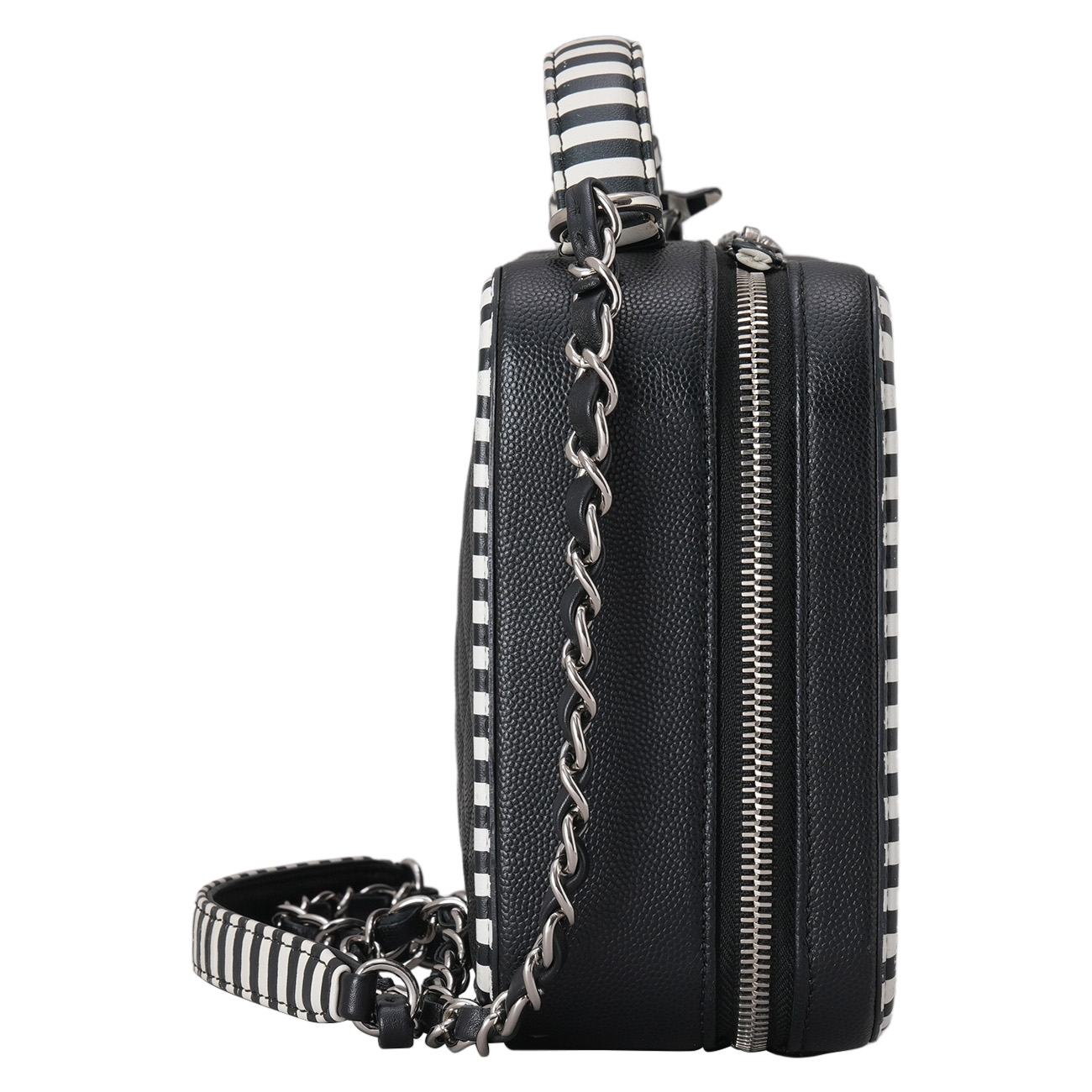 CHANEL(USED)샤넬 시즌 캐비어 코스메틱 케이스