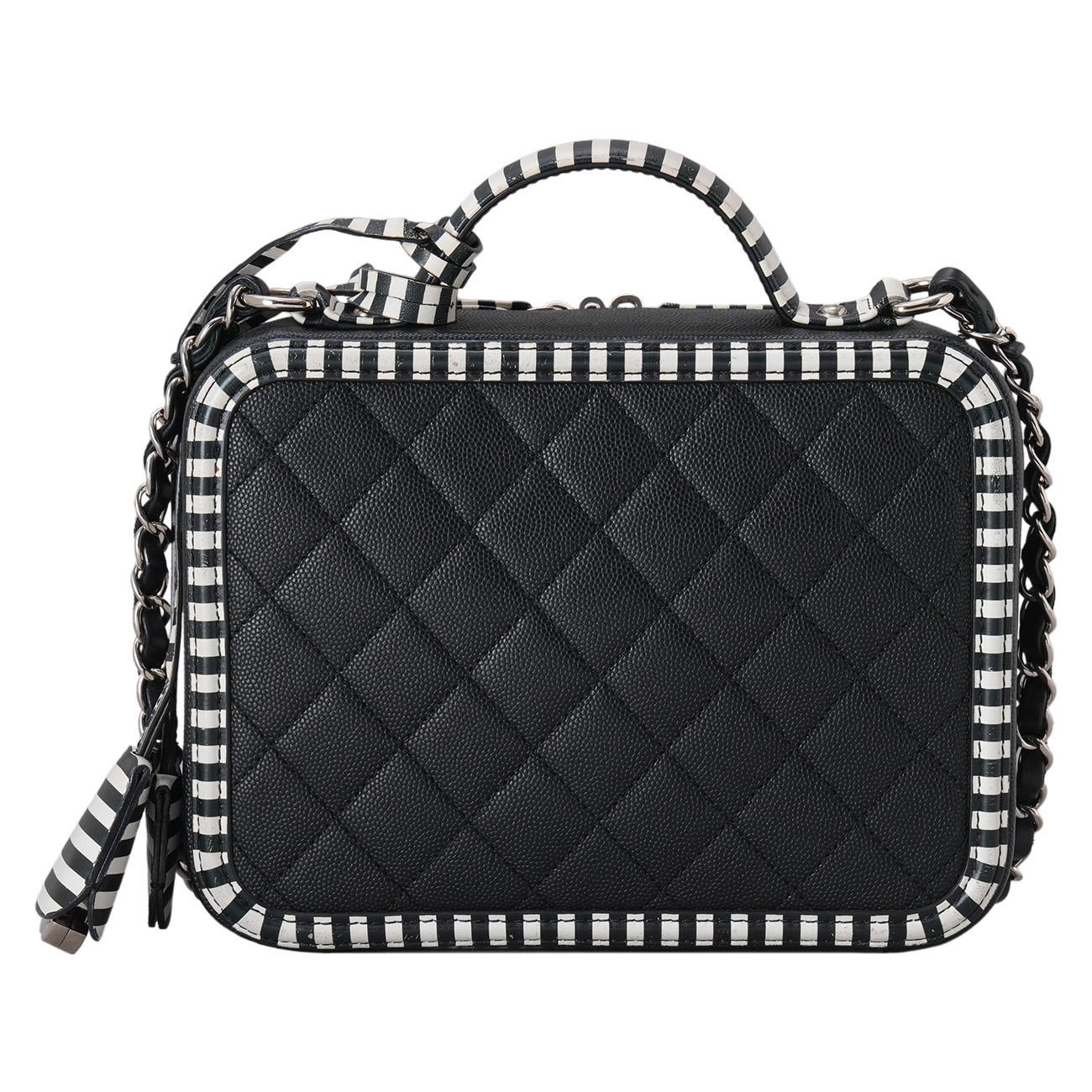 CHANEL(USED)샤넬 시즌 캐비어 코스메틱 케이스