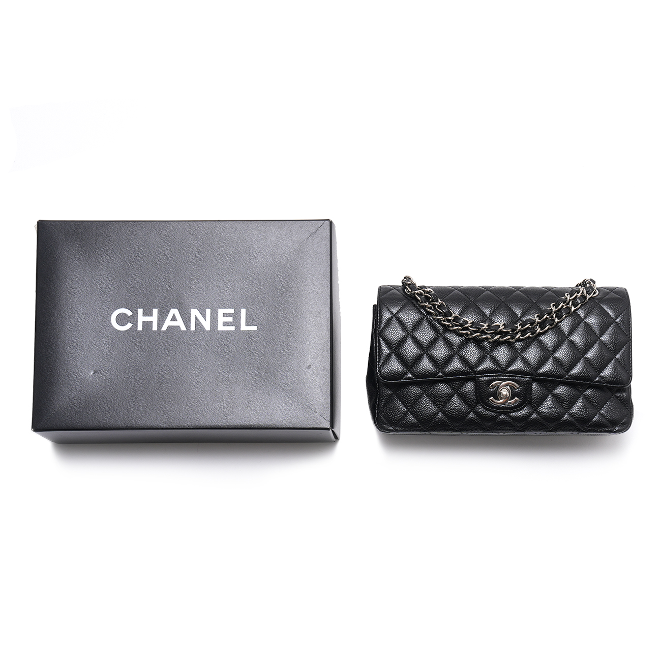CHANEL(USED)샤넬 캐비어 클래식 미듐 플랩백