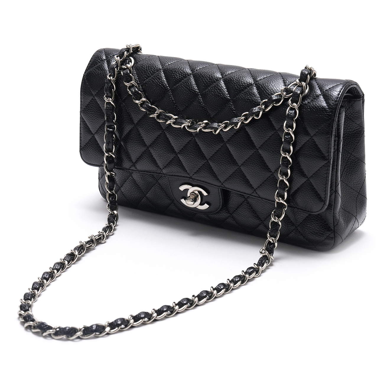 CHANEL(USED)샤넬 캐비어 클래식 미듐 플랩백