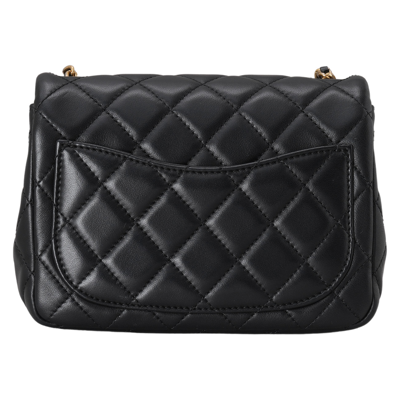 CHANEL(USED)샤넬 램스킨 클래식 쁘띠삭 골든볼