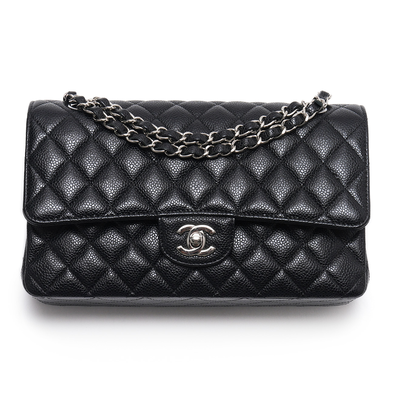 CHANEL(USED)샤넬 캐비어 클래식 미듐 플랩백