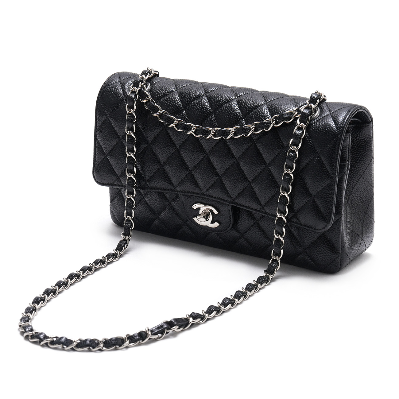 CHANEL(USED)샤넬 캐비어 클래식 미듐 플랩백