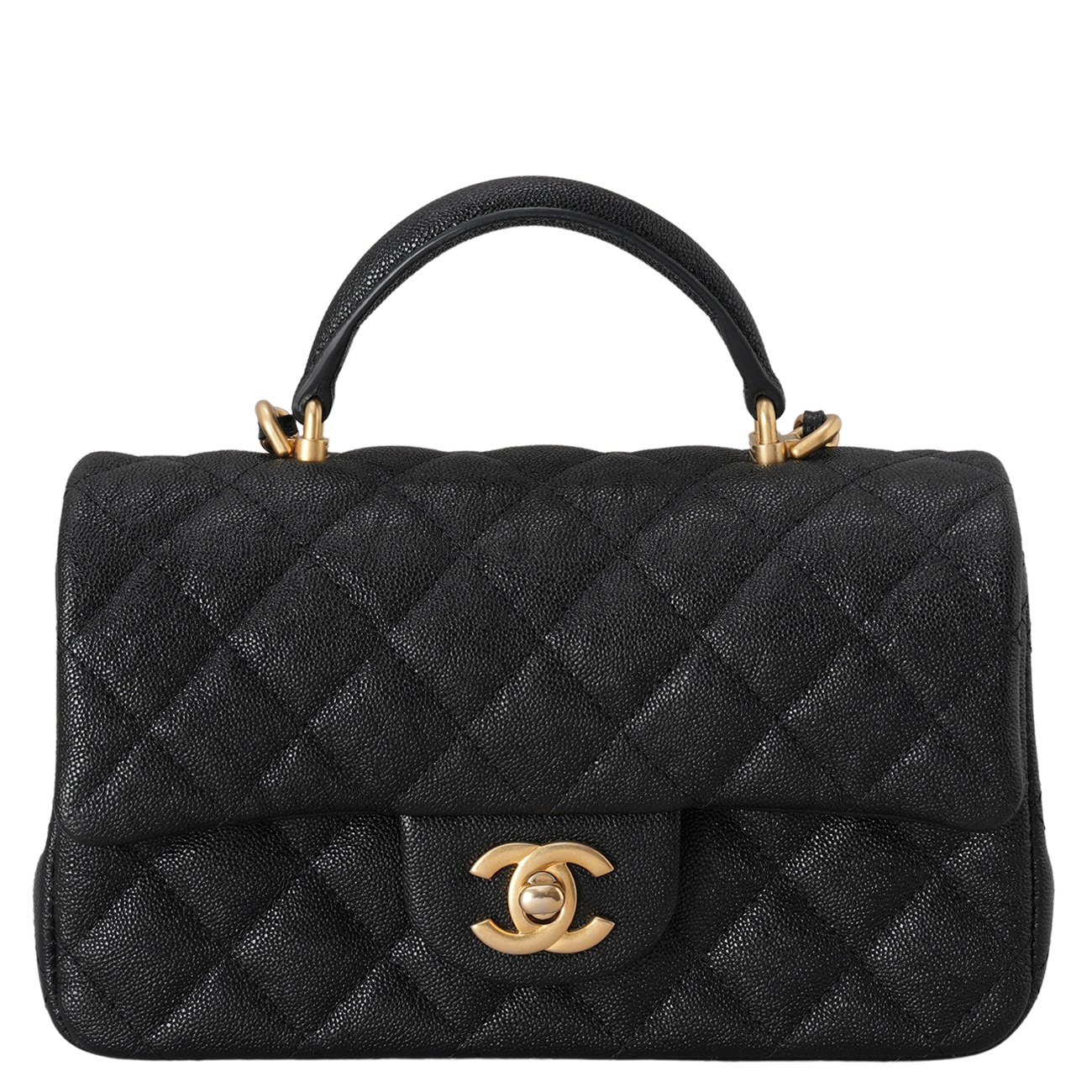 CHANEL(USED)샤넬 AS2431AS2431 캐비어 뉴미니 탑핸들