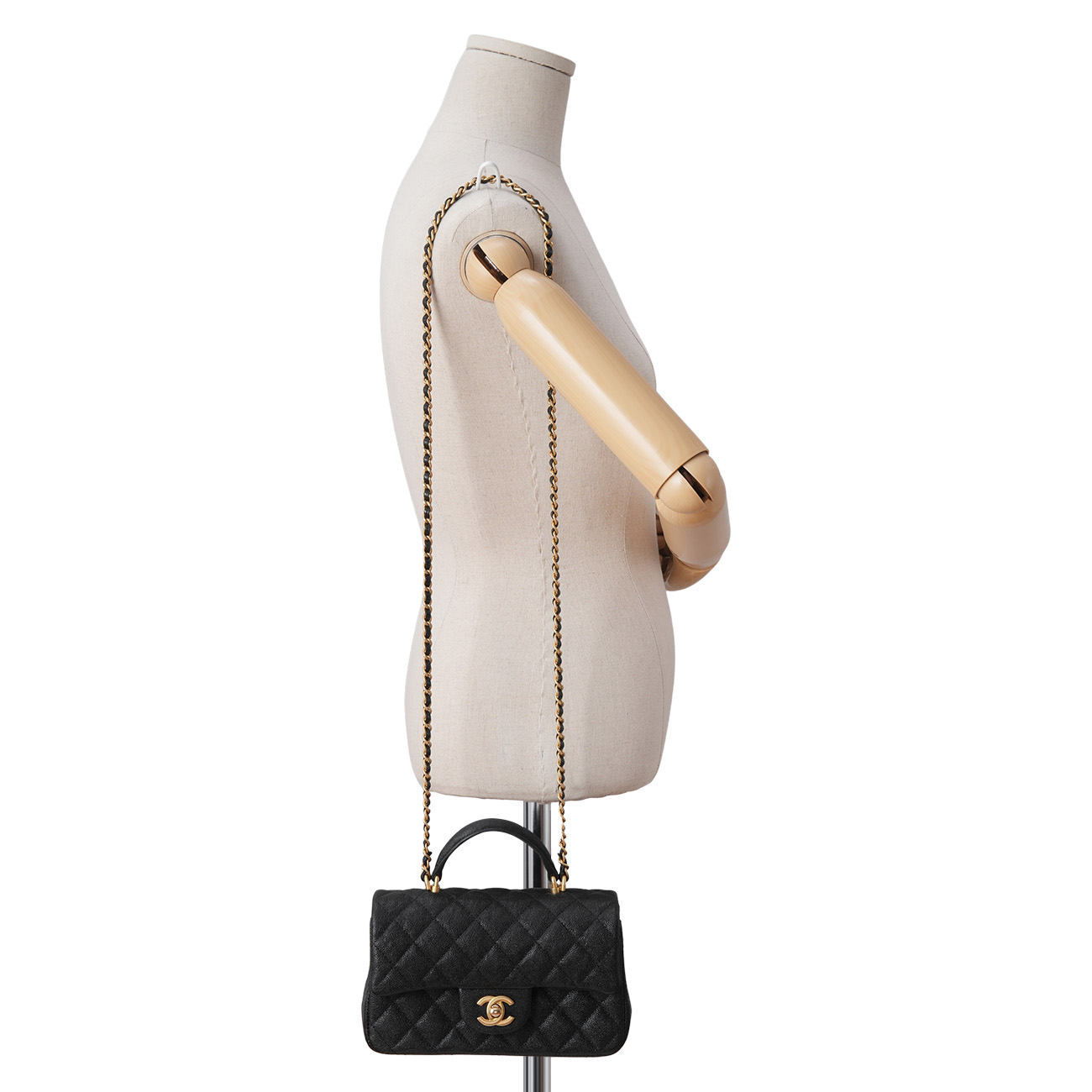 CHANEL(USED)샤넬 AS2431AS2431 캐비어 뉴미니 탑핸들