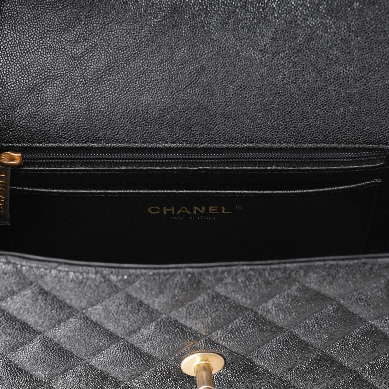 CHANEL(USED)샤넬 AS2431AS2431 캐비어 뉴미니 탑핸들