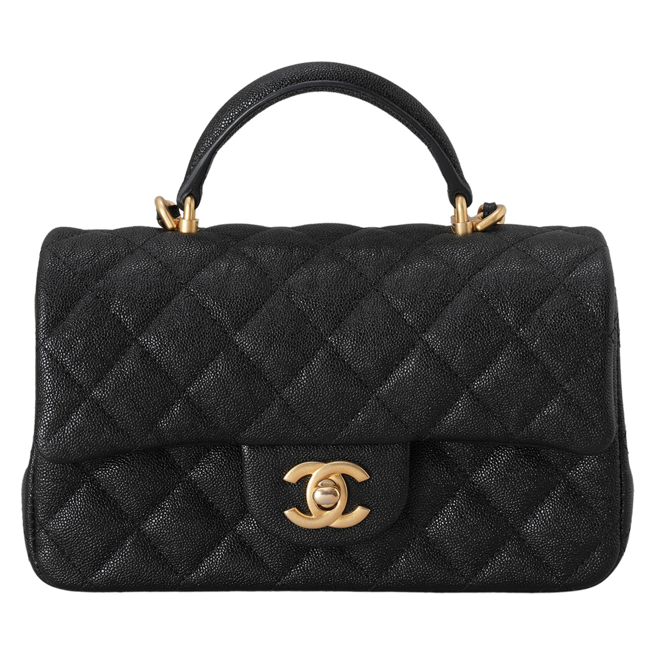 CHANEL(USED)샤넬 AS2431AS2431 캐비어 뉴미니 탑핸들