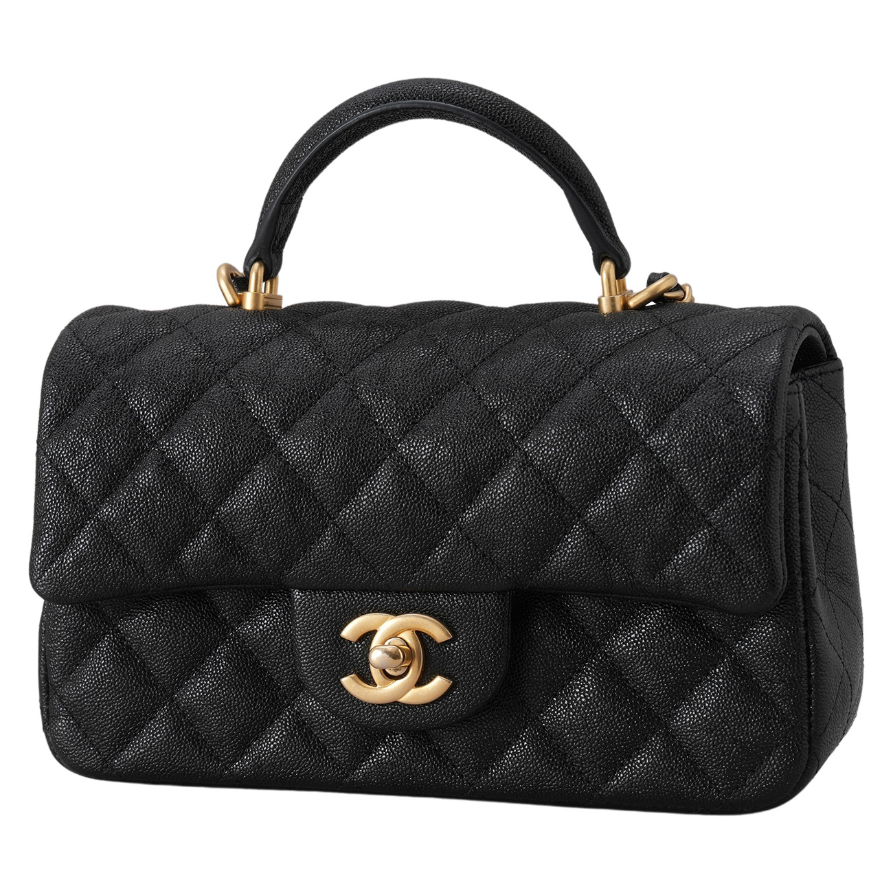 CHANEL(USED)샤넬 AS2431AS2431 캐비어 뉴미니 탑핸들