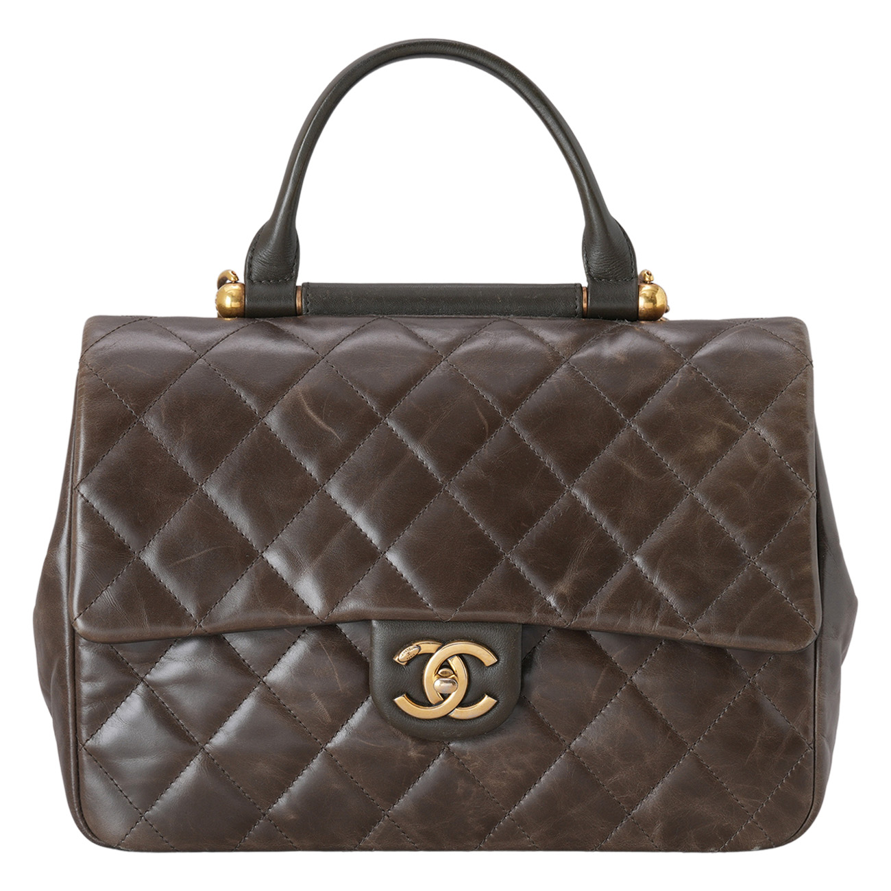 CHANEL(USED)샤넬 시즌 탑핸들 체인 숄더백