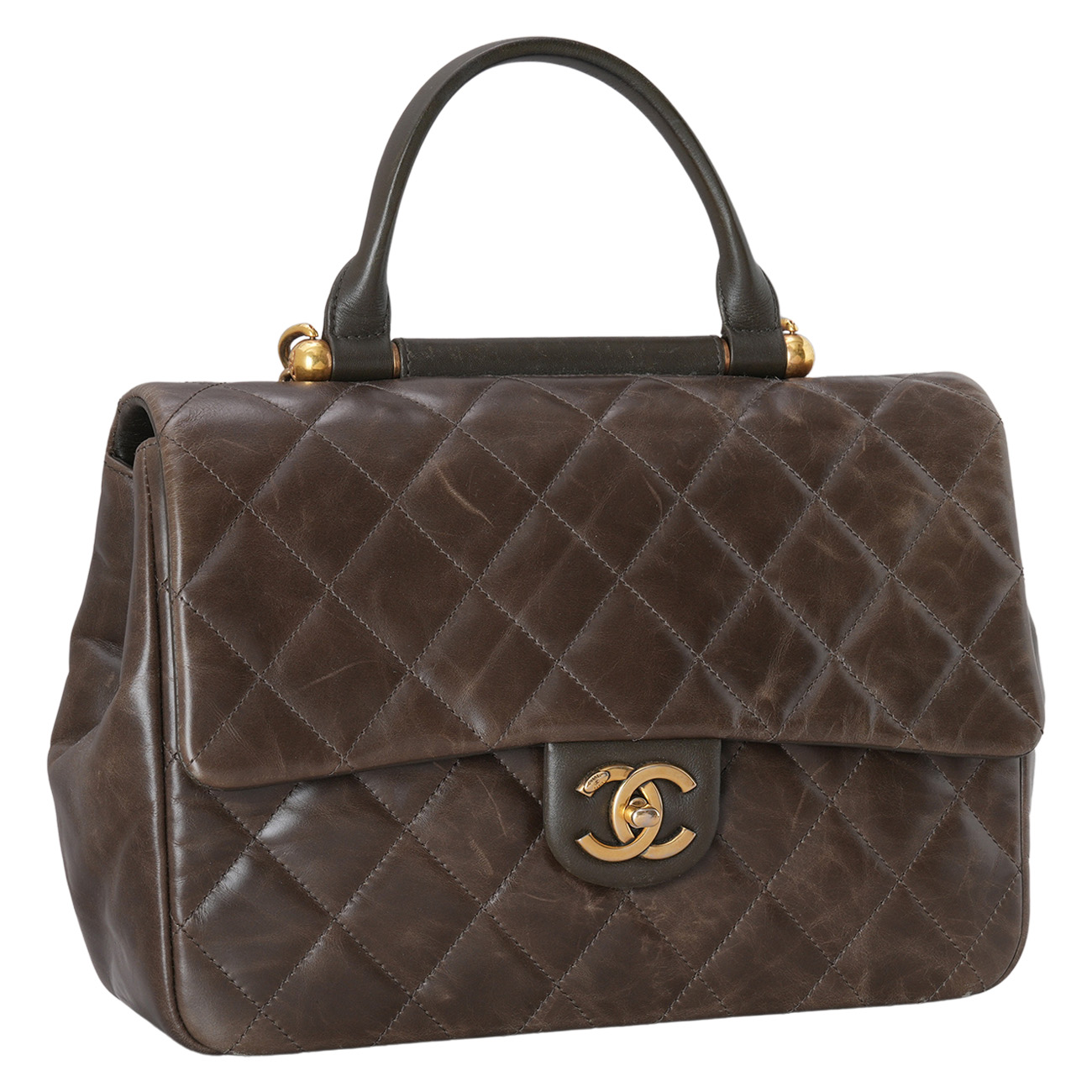 CHANEL(USED)샤넬 시즌 탑핸들 체인 숄더백