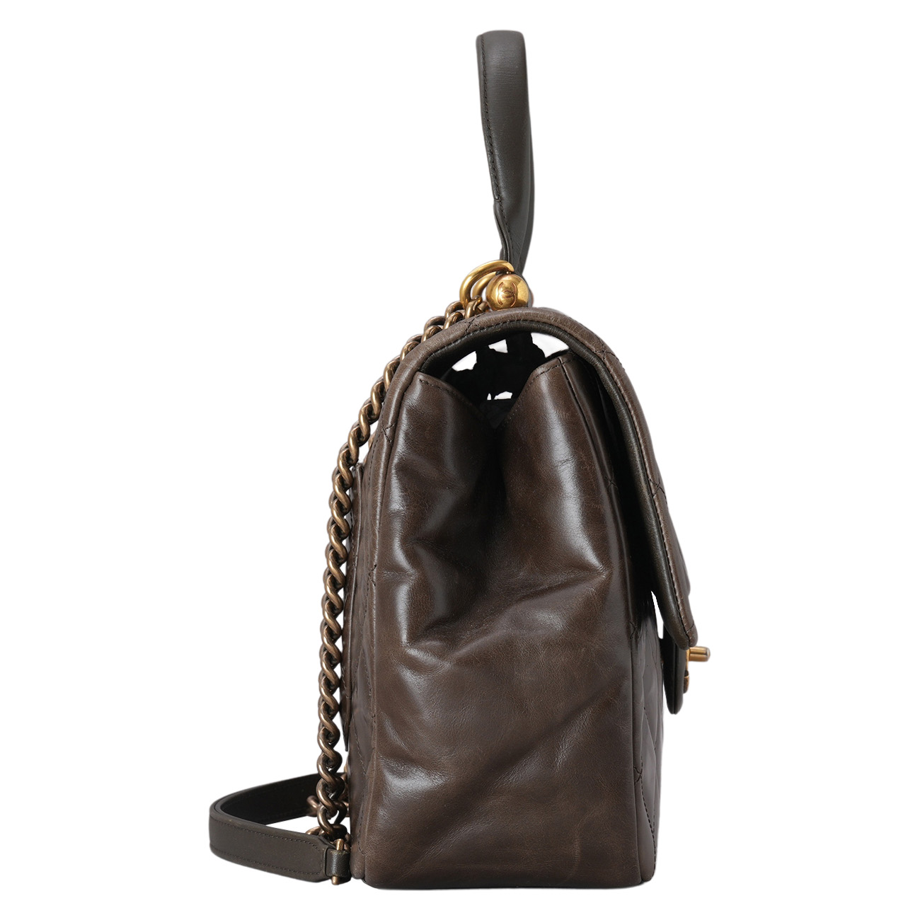 CHANEL(USED)샤넬 시즌 탑핸들 체인 숄더백