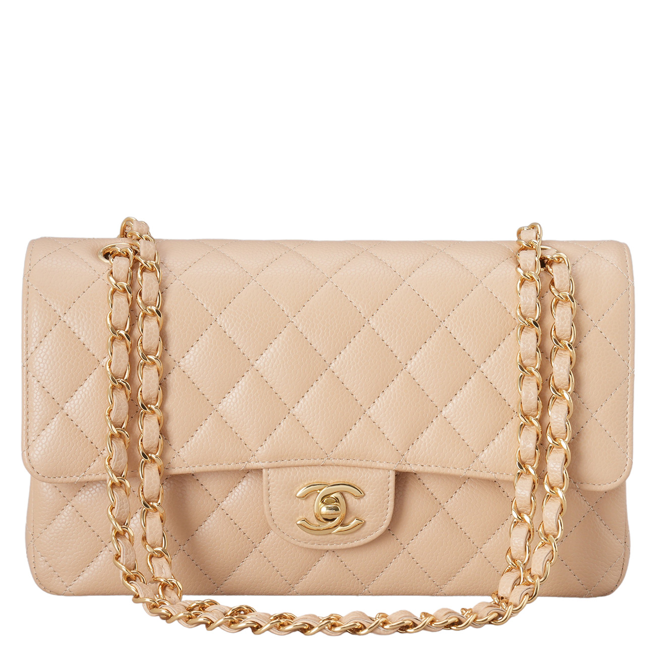CHANEL(USED)샤넬 캐비어 클래식 미듐 플랩백