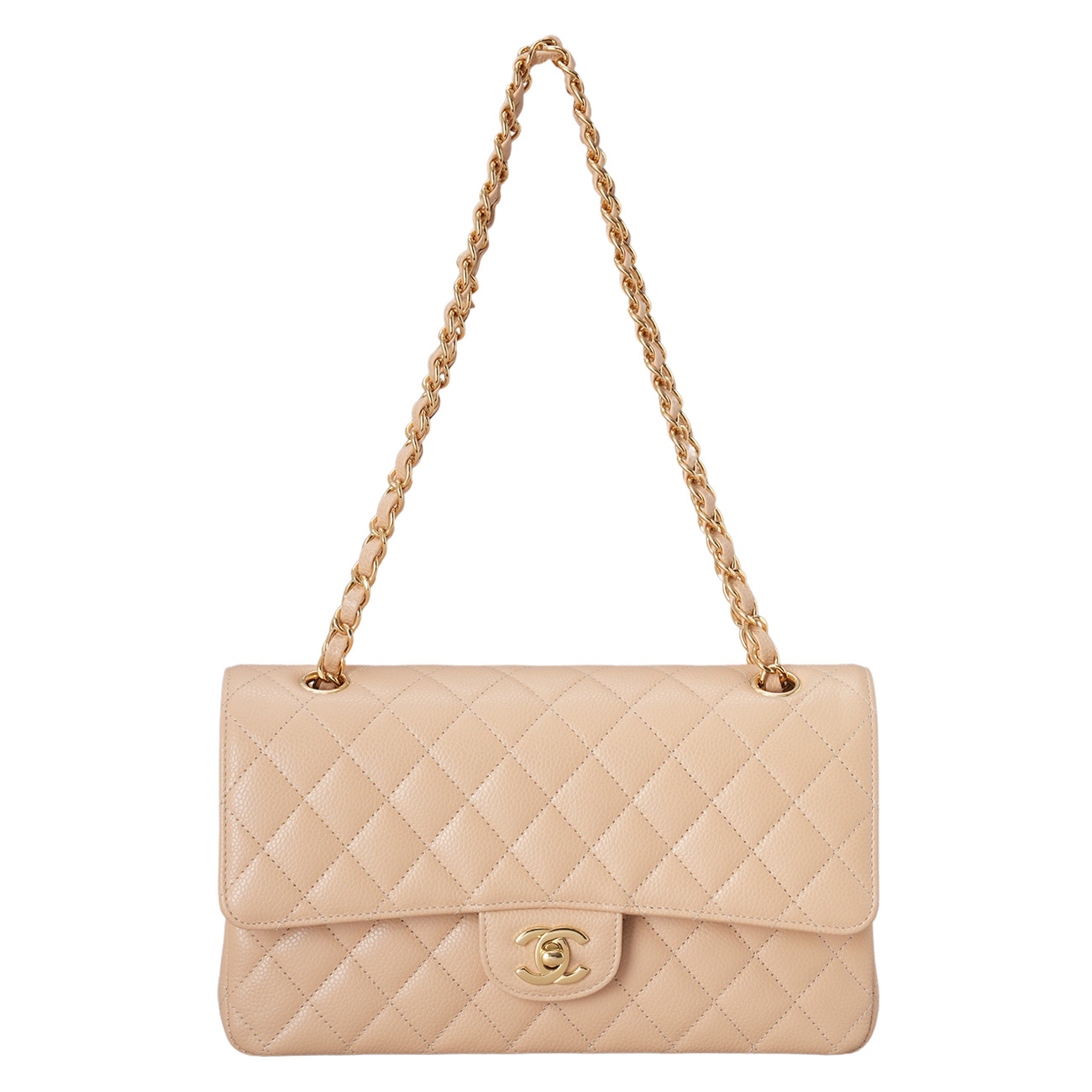 CHANEL(USED)샤넬 캐비어 클래식 미듐 플랩백