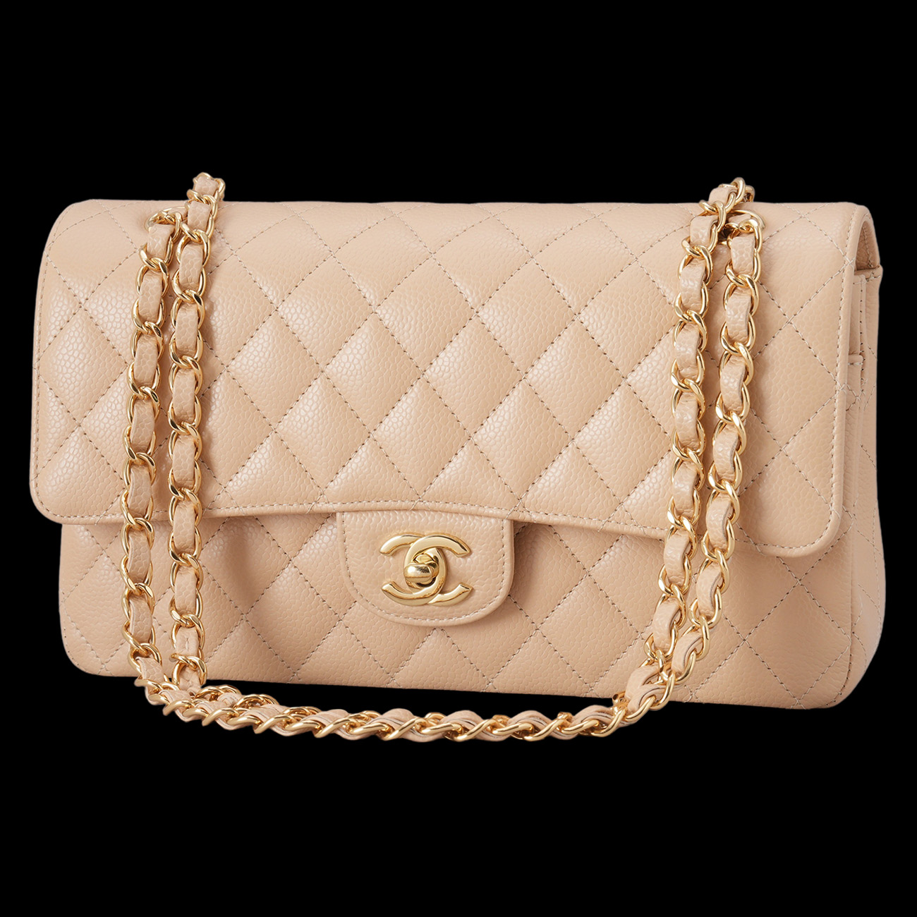CHANEL(USED)샤넬 캐비어 클래식 미듐 플랩백
