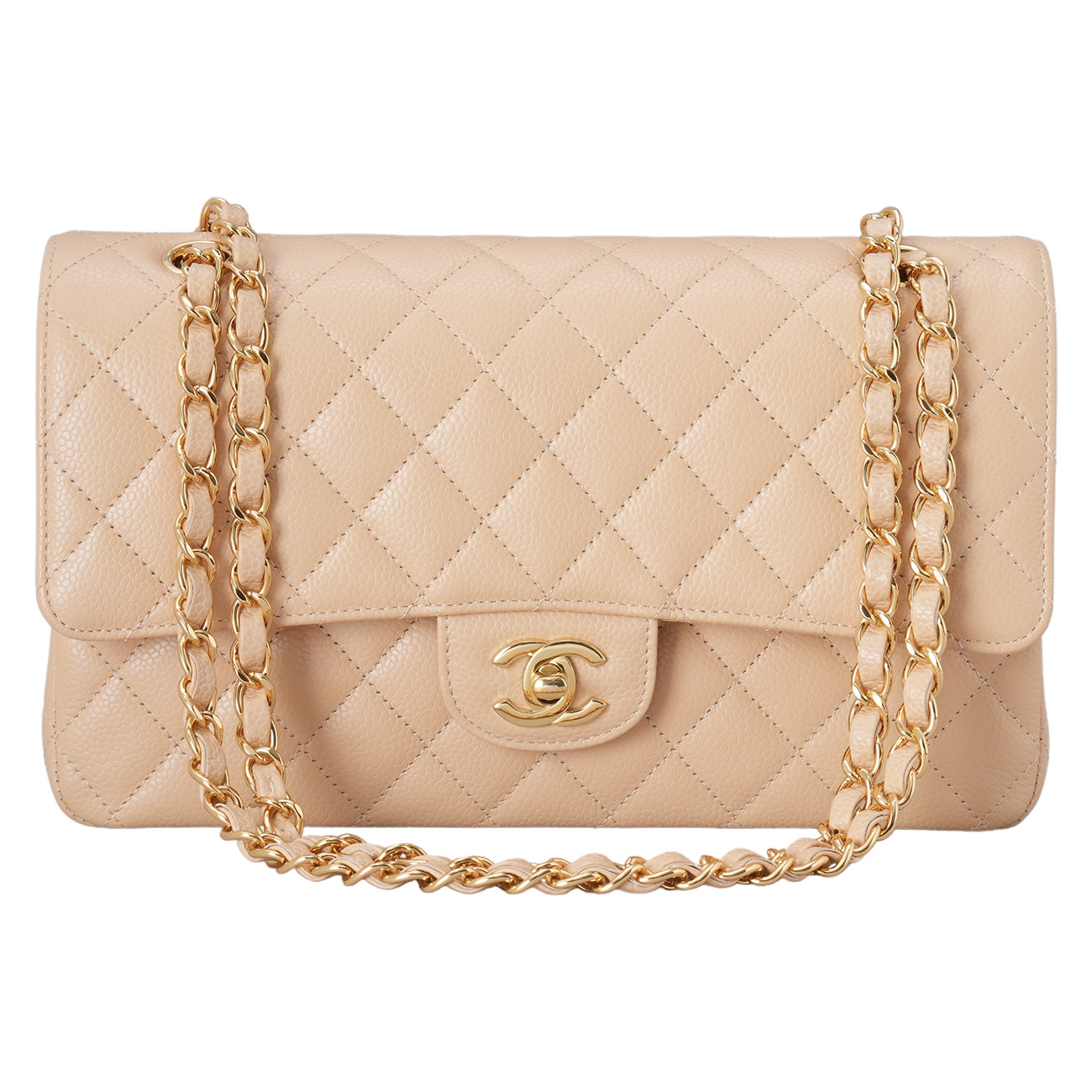CHANEL(USED)샤넬 캐비어 클래식 미듐 플랩백