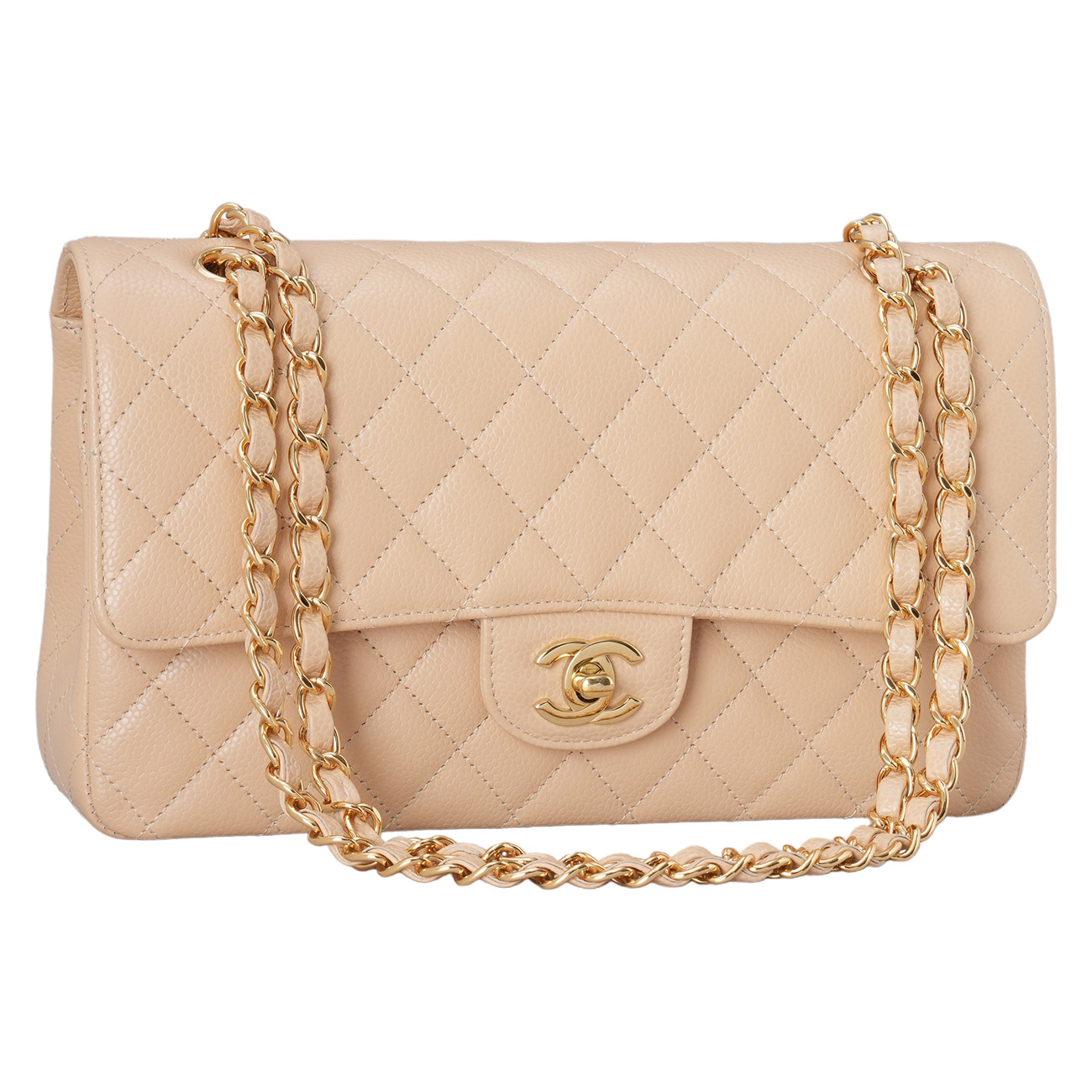 CHANEL(USED)샤넬 캐비어 클래식 미듐 플랩백