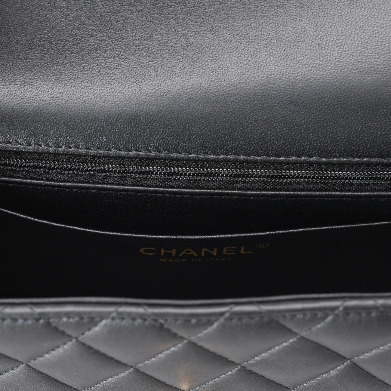 CHANEL(USED)샤넬 램스킨 클래식 뉴미니 탑핸들