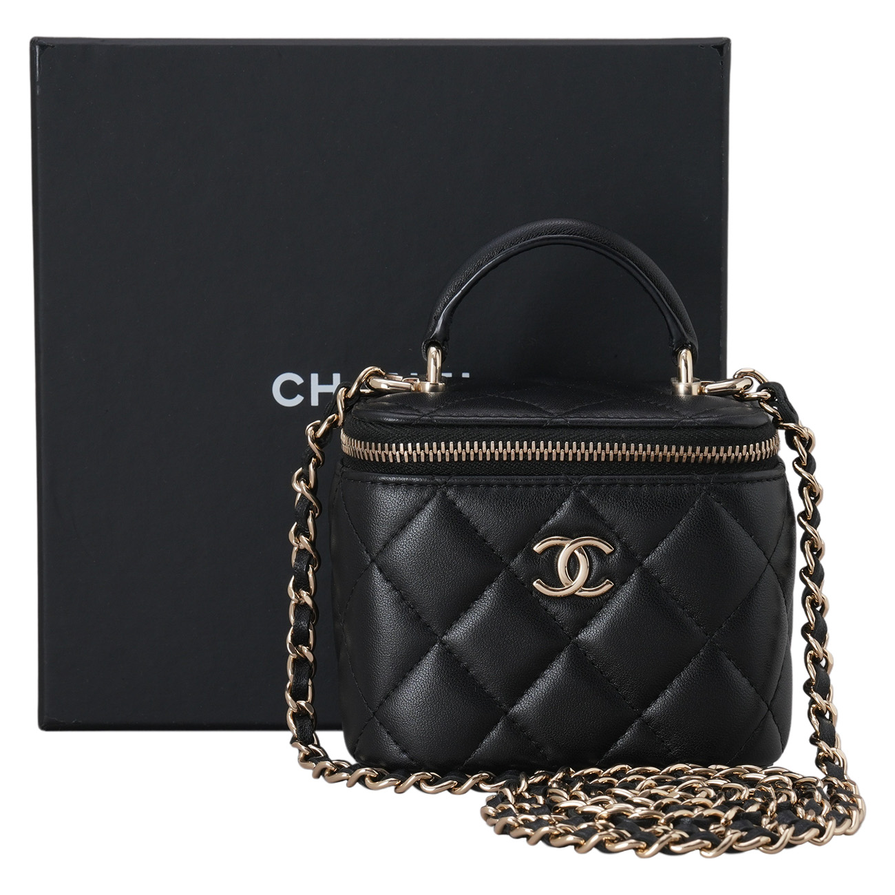 CHANEL(USED)샤넬 베니티 탑핸들백 미니