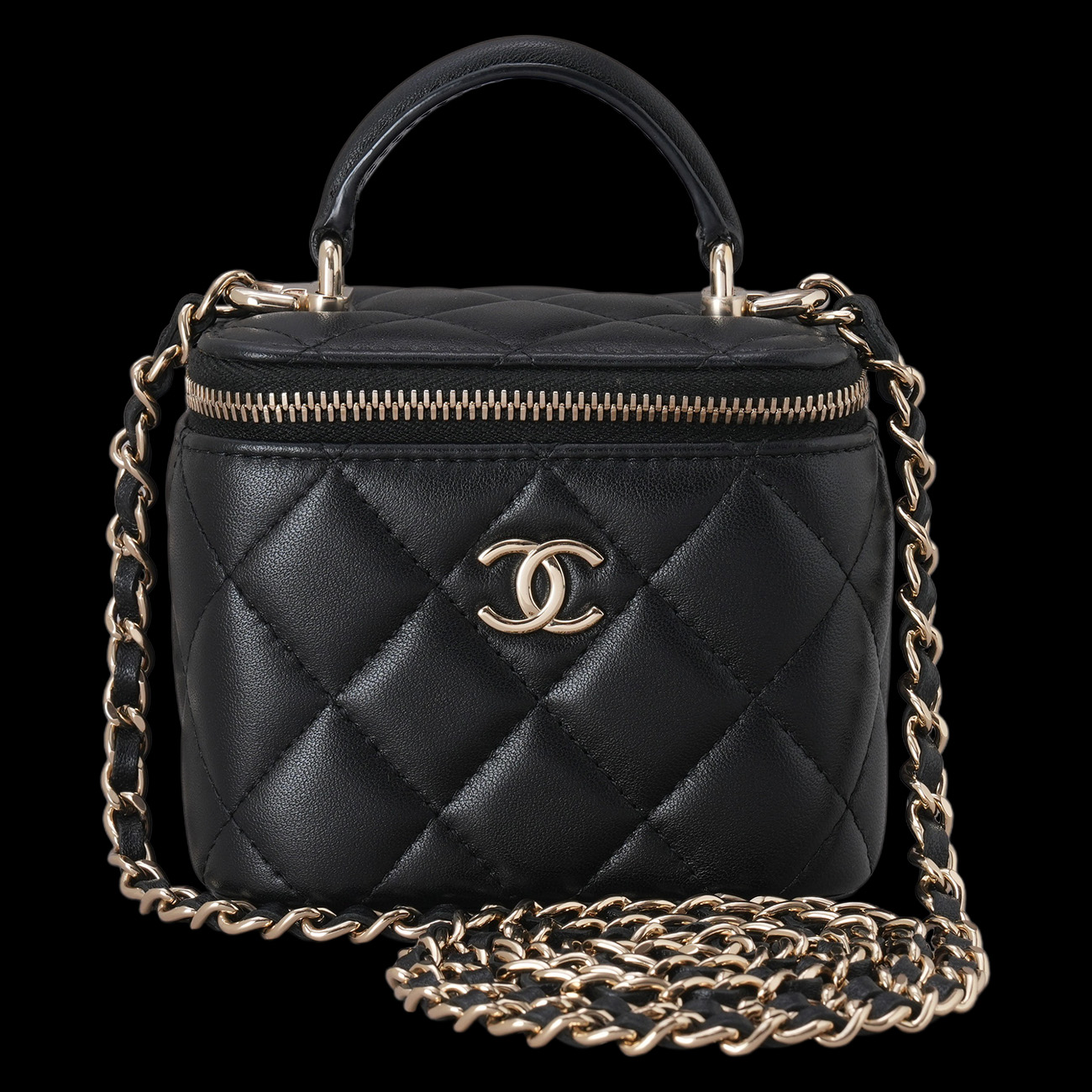 CHANEL(USED)샤넬 베니티 탑핸들백 미니
