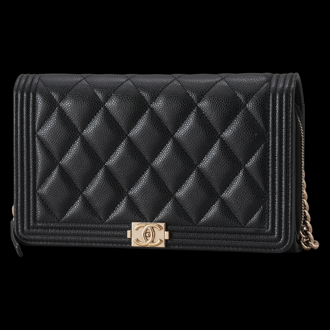 CHANEL(USED)샤넬 캐비어 보이샤넬 지퍼 WOC