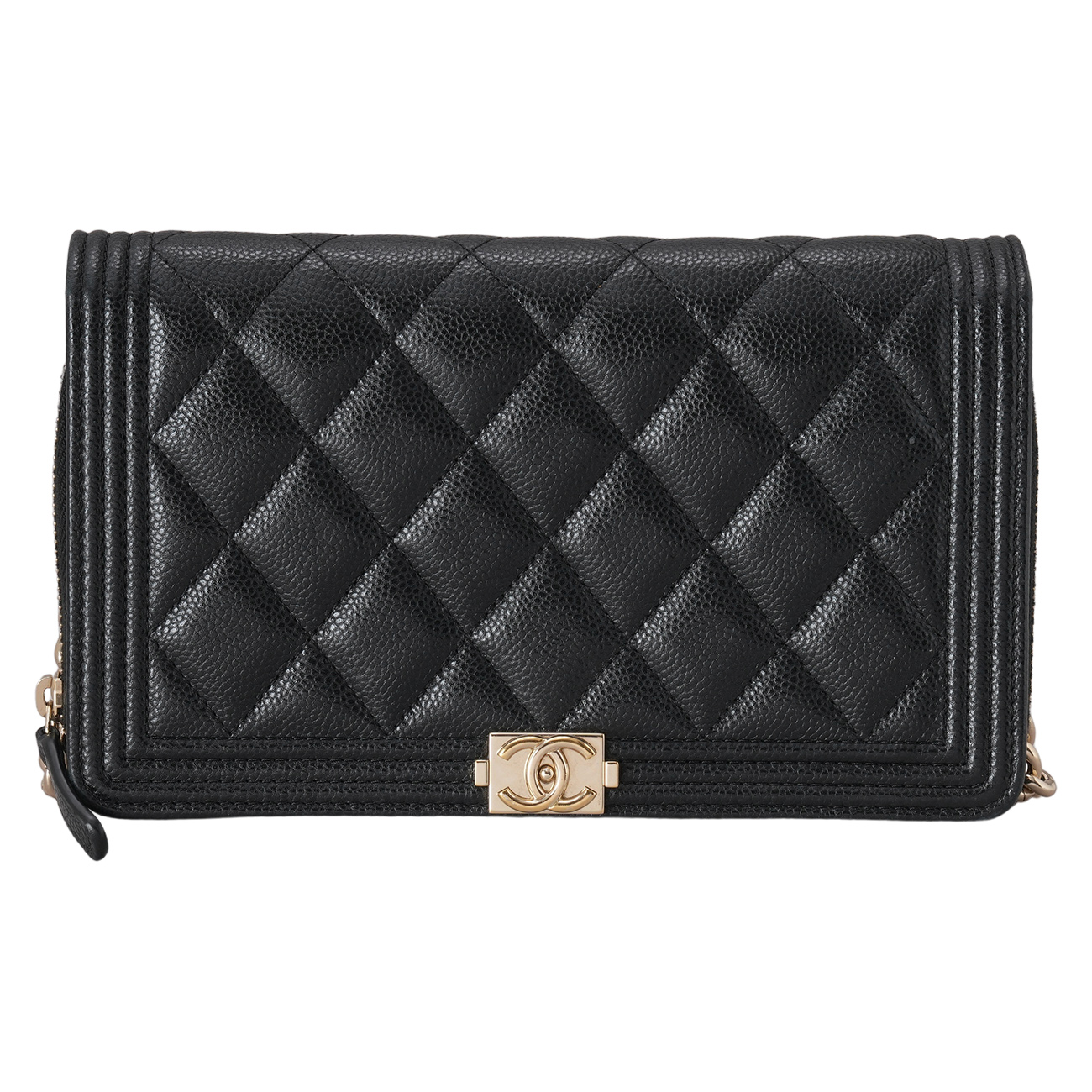 CHANEL(USED)샤넬 캐비어 보이샤넬 지퍼 WOC
