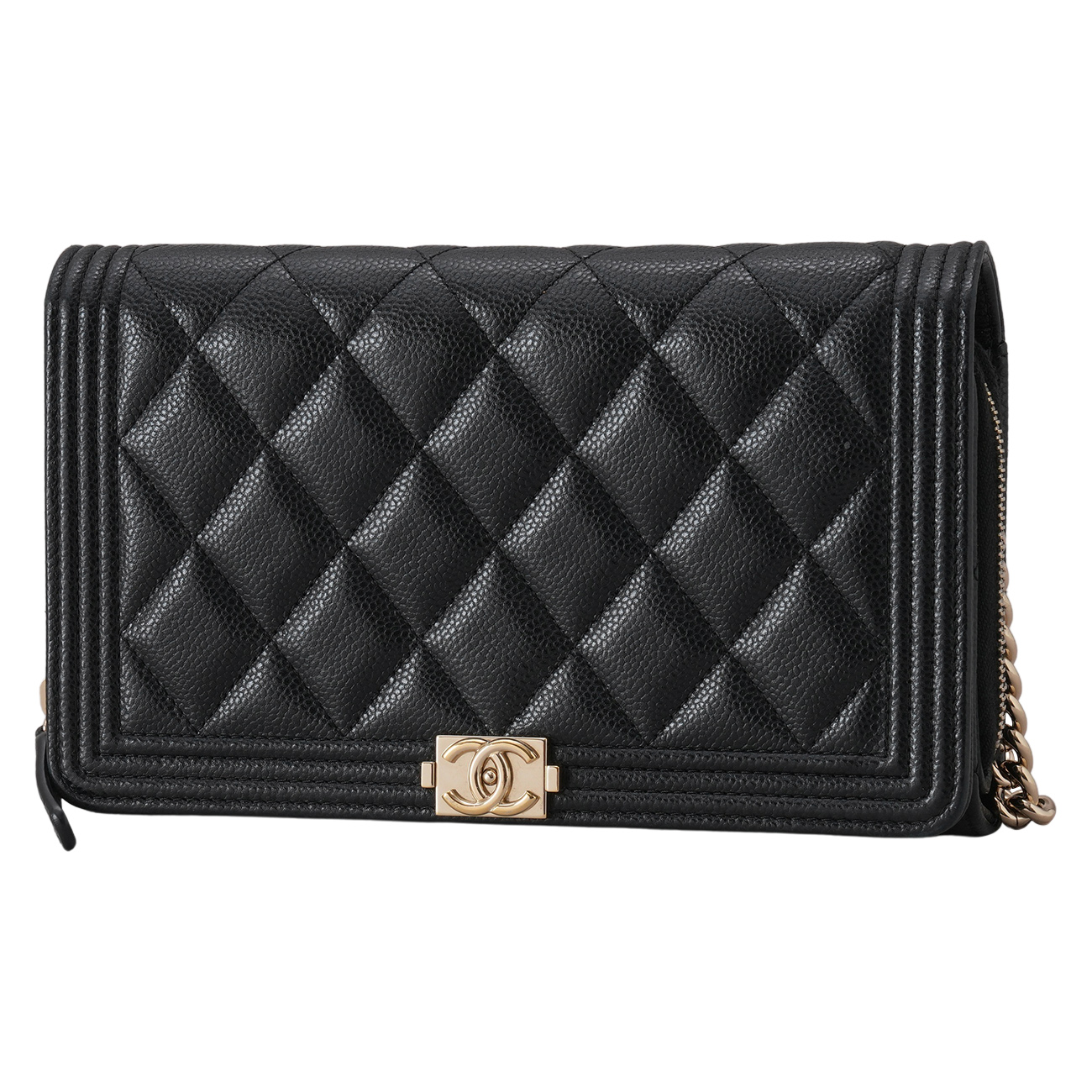 CHANEL(USED)샤넬 캐비어 보이샤넬 지퍼 WOC
