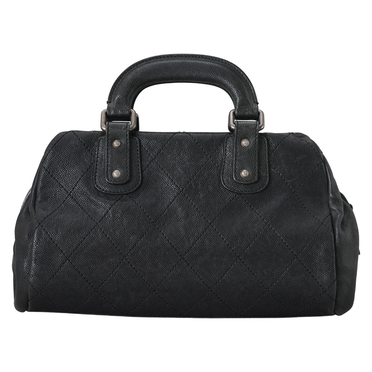 CHANEL(USED)샤넬 캐비어 스티치 CC로고 빈티지 토트백