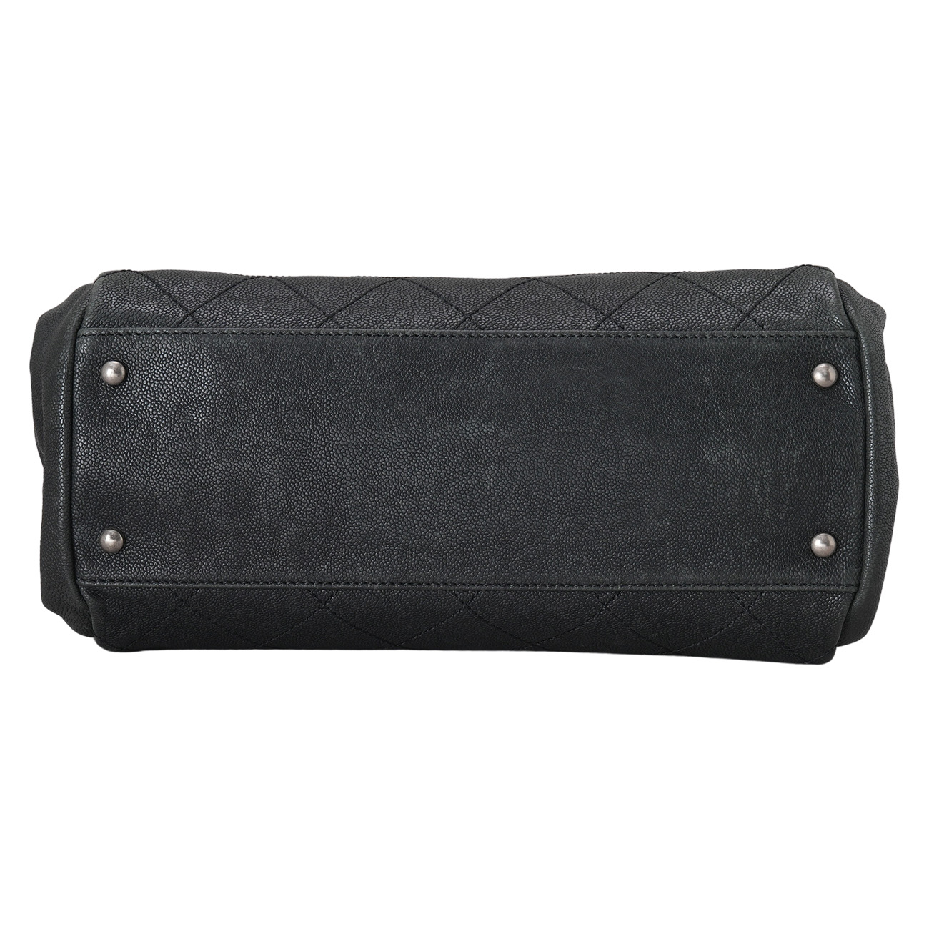 CHANEL(USED)샤넬 캐비어 스티치 CC로고 빈티지 토트백