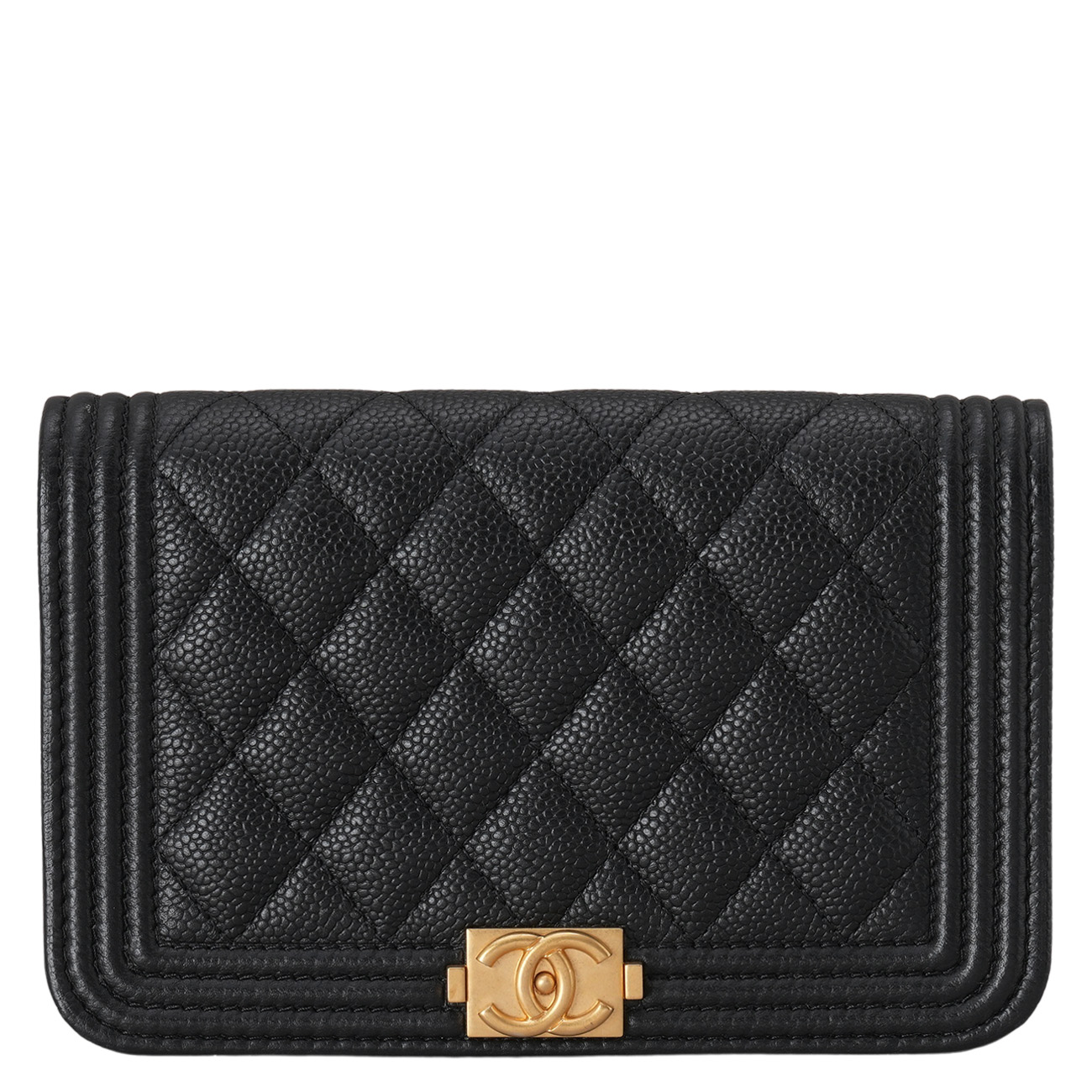 CHANEL(USED)샤넬 캐비어 보이 미니 WOC