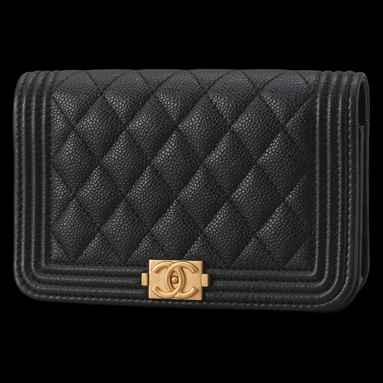 CHANEL(USED)샤넬 캐비어 보이 미니 WOC