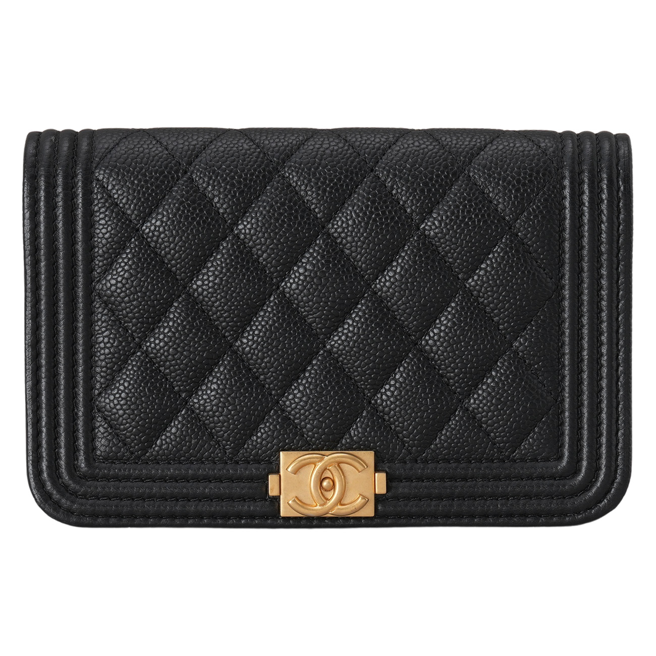 CHANEL(USED)샤넬 캐비어 보이 미니 WOC