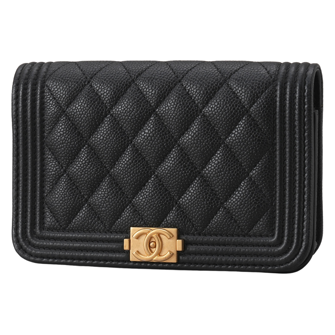 CHANEL(USED)샤넬 캐비어 보이 미니 WOC