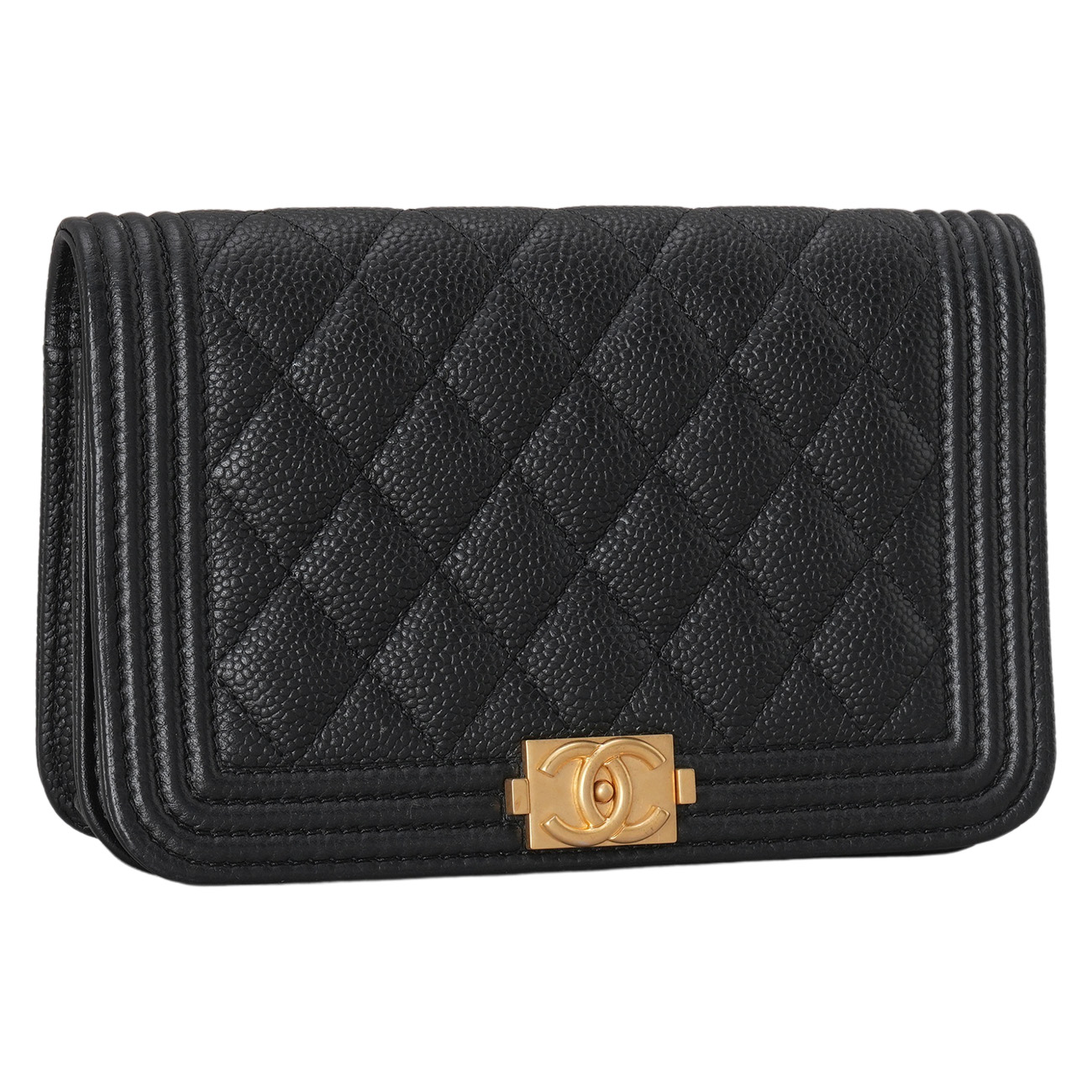 CHANEL(USED)샤넬 캐비어 보이 미니 WOC