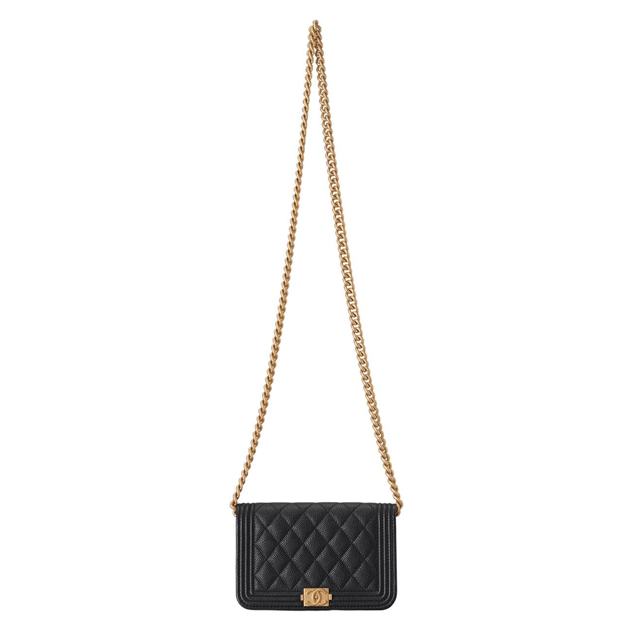 CHANEL(USED)샤넬 캐비어 보이 미니 WOC