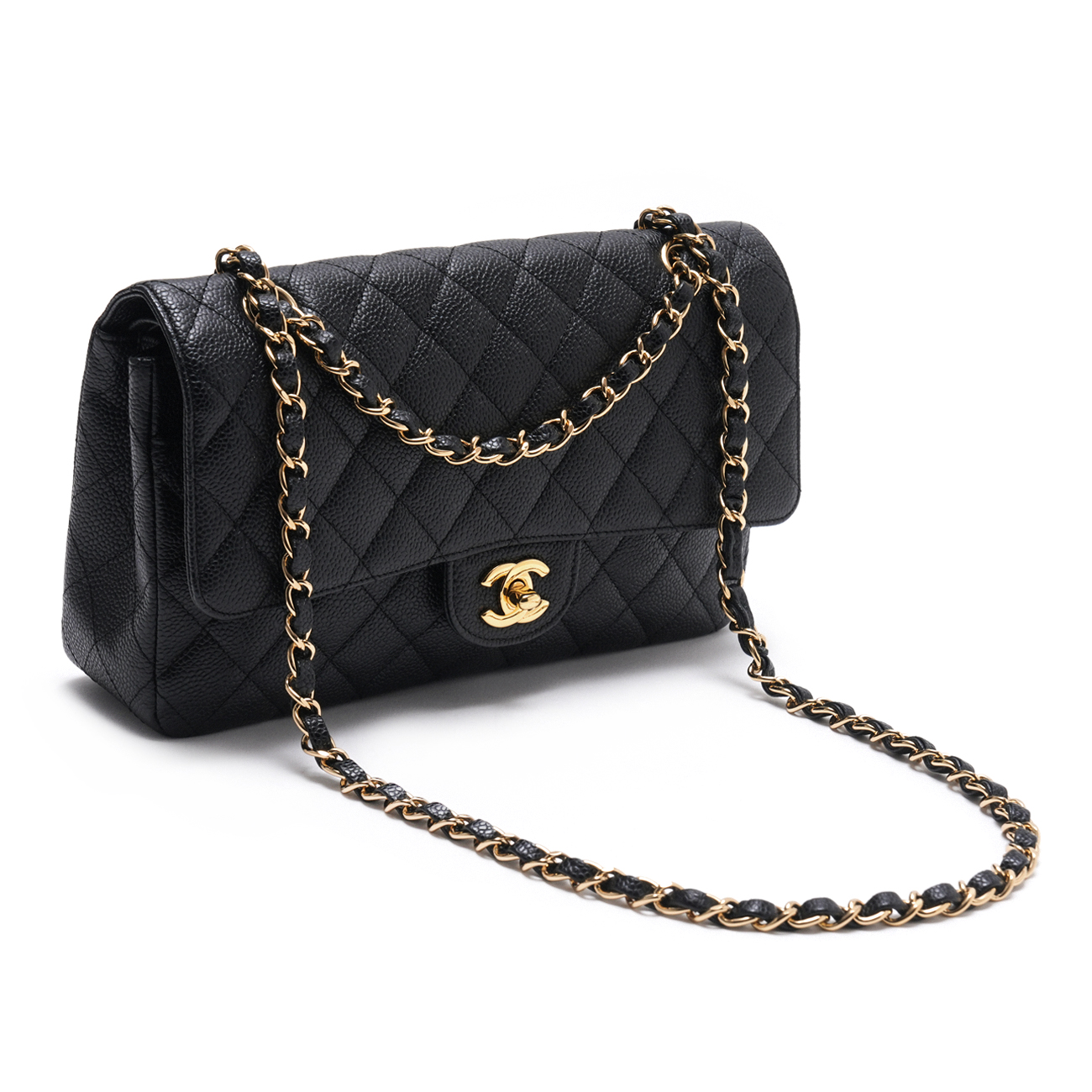 CHANEL(USED)샤넬 캐비어 클래식 미듐 플랩백