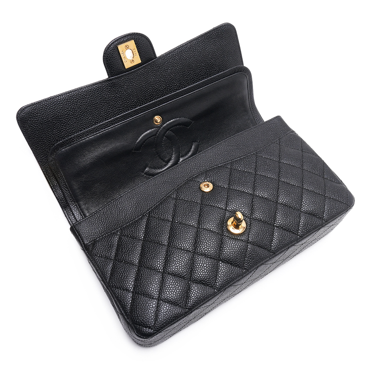 CHANEL(USED)샤넬 캐비어 클래식 미듐 플랩백