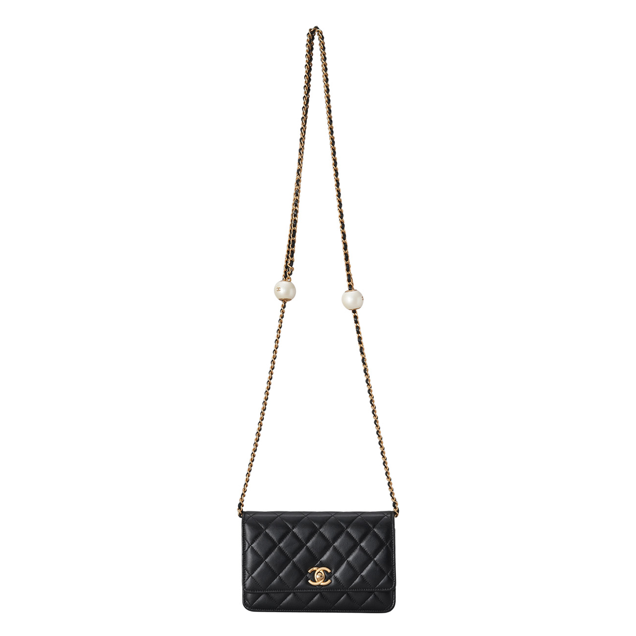 CHANEL(USED)샤넬 AP3964 진주볼 플랩 WOC