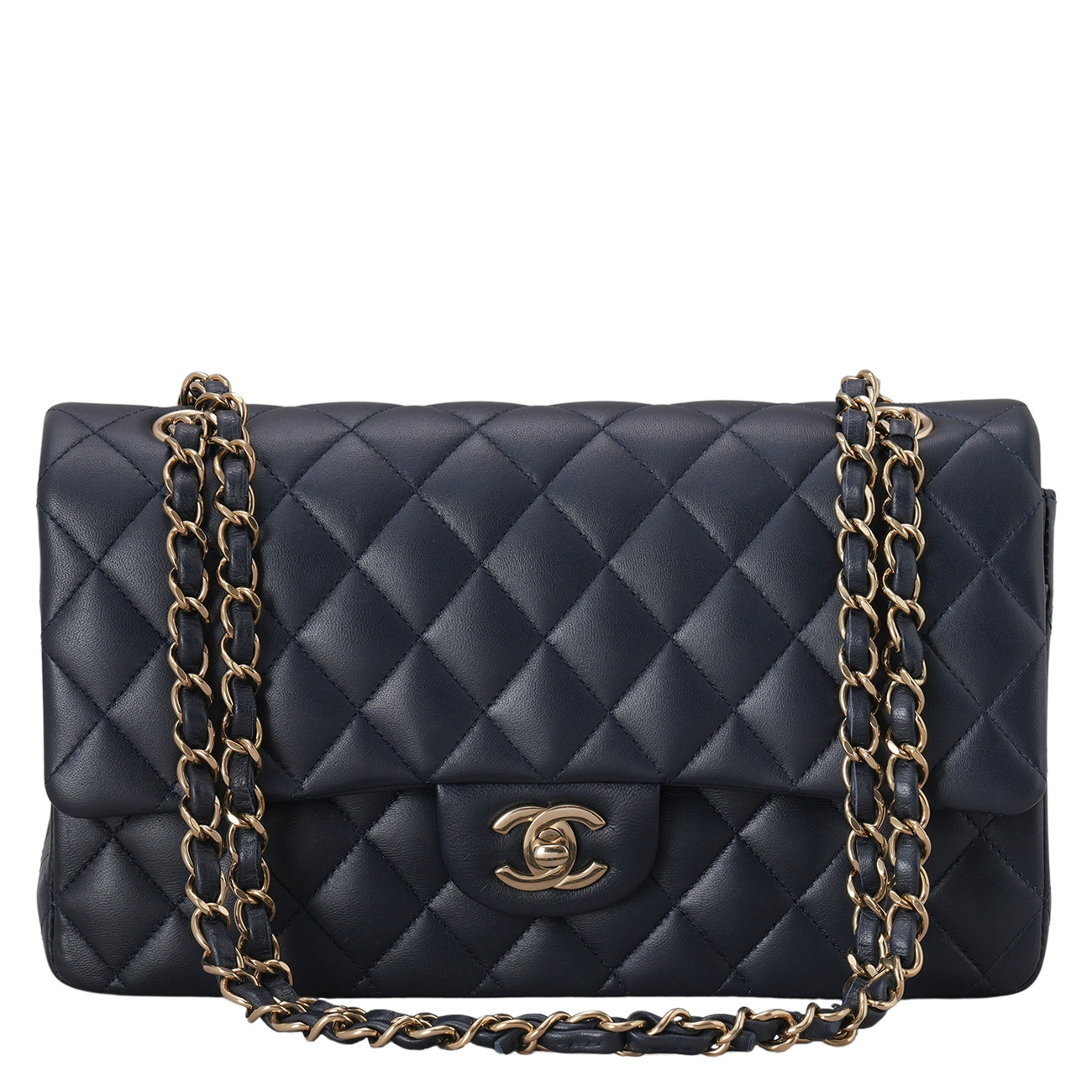 CHANEL(USED)샤넬 램스킨 클래식 미듐 플랩백