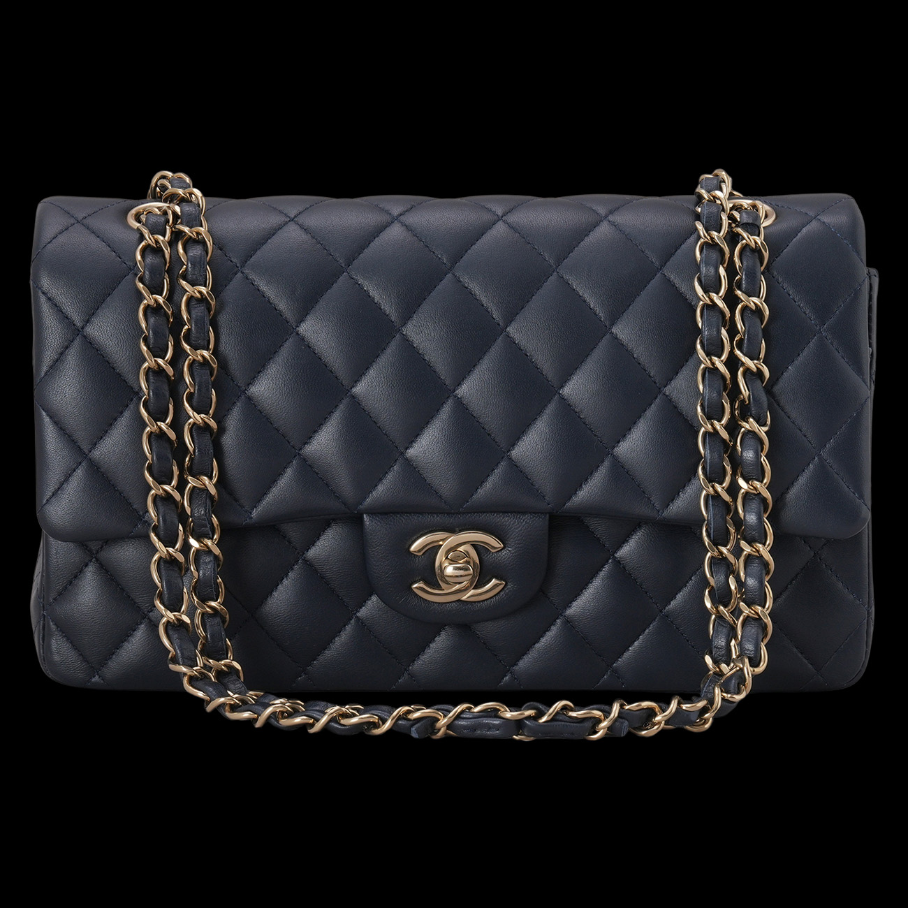 CHANEL(USED)샤넬 램스킨 클래식 미듐 플랩백