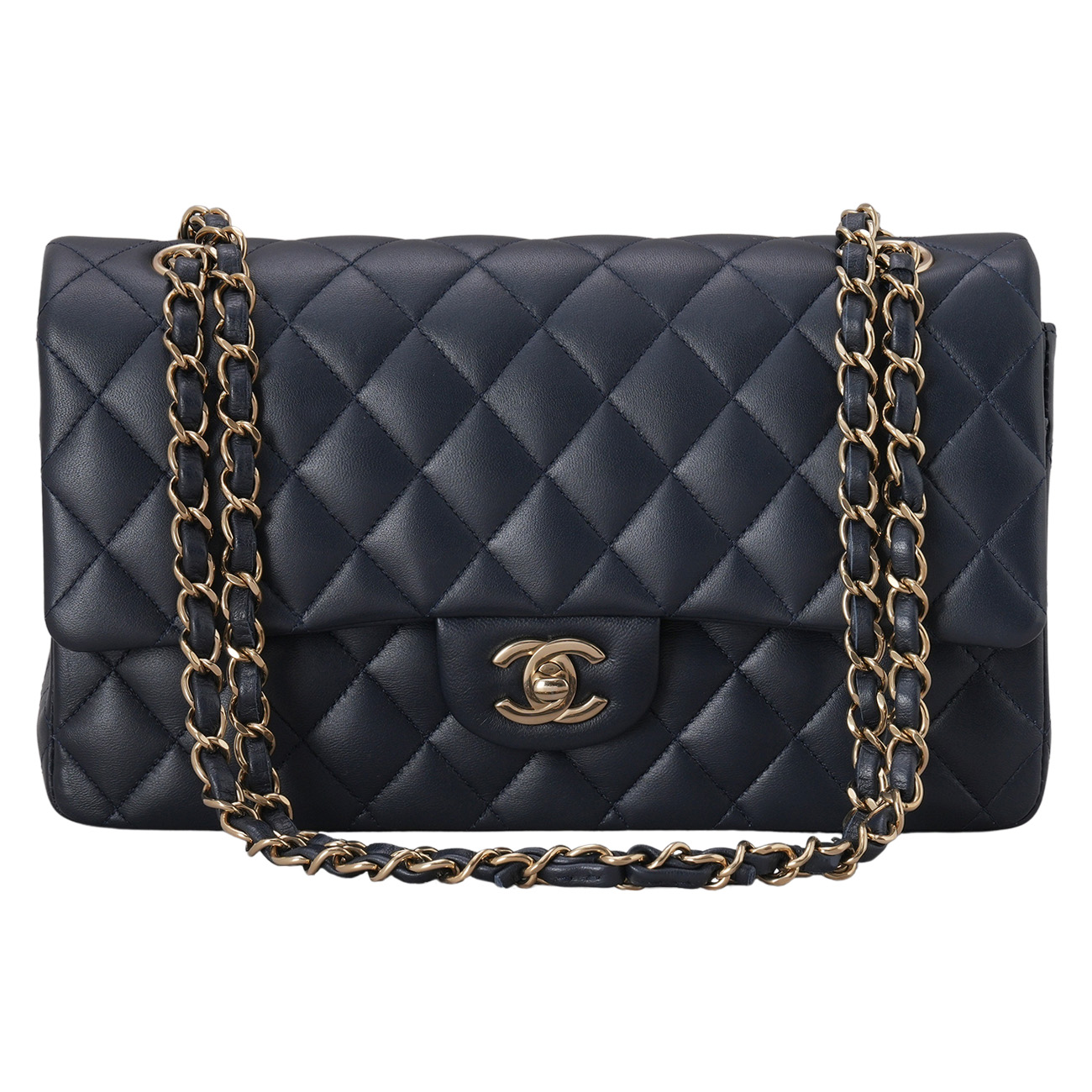 CHANEL(USED)샤넬 램스킨 클래식 미듐 플랩백