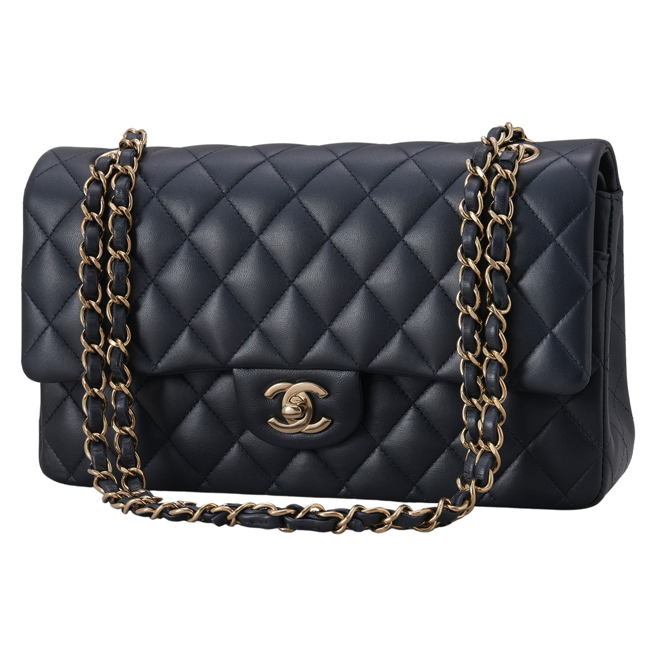 CHANEL(USED)샤넬 램스킨 클래식 미듐 플랩백