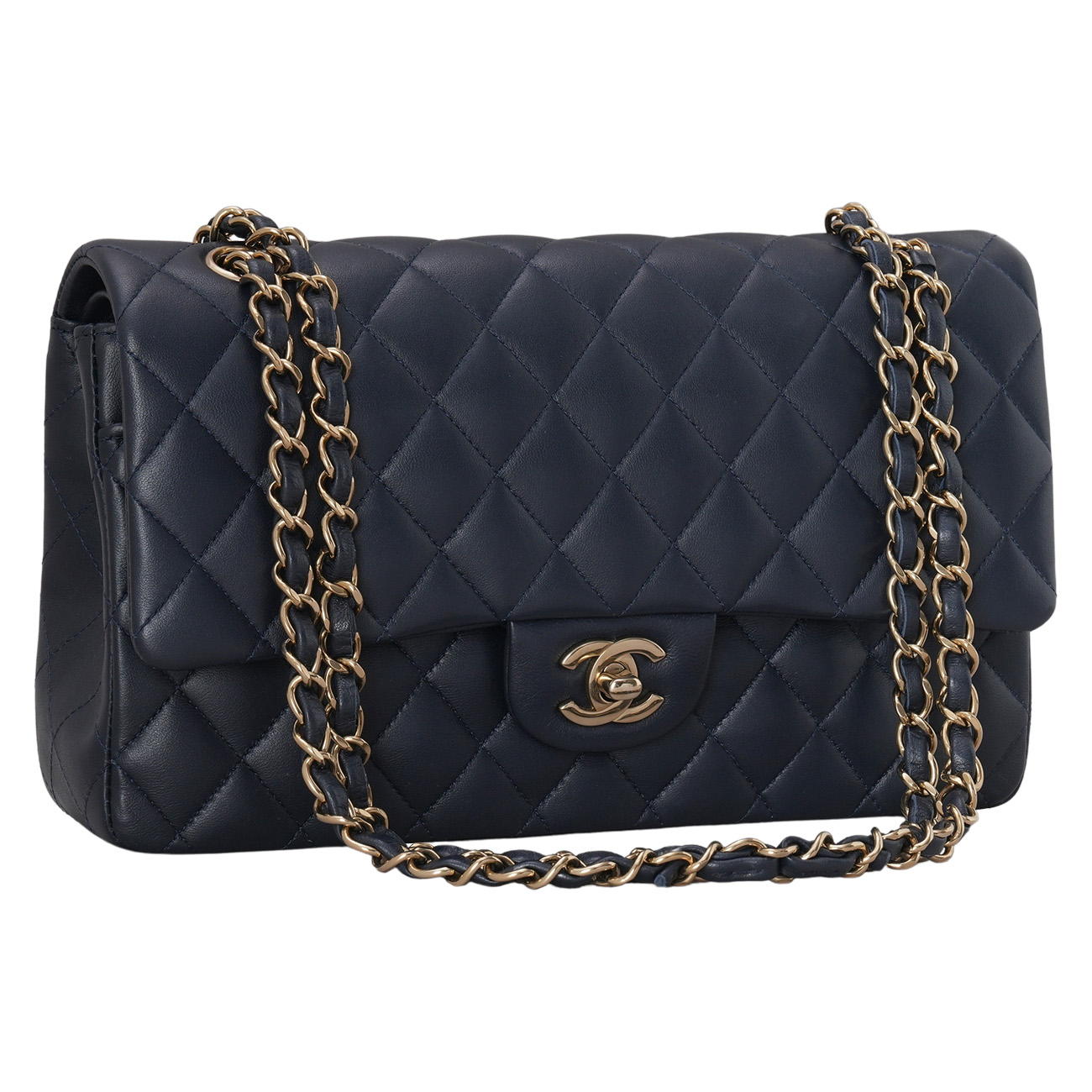 CHANEL(USED)샤넬 램스킨 클래식 미듐 플랩백