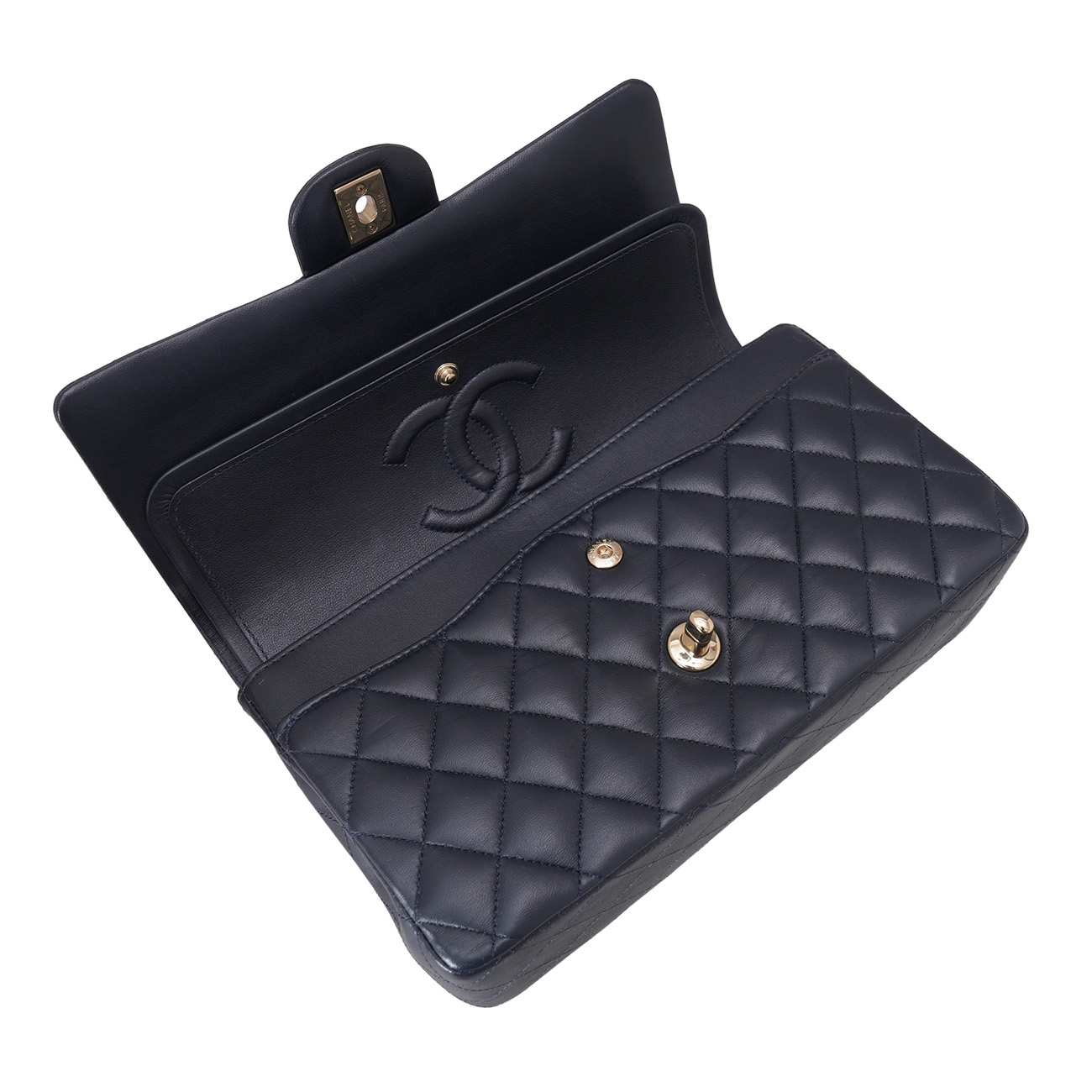 CHANEL(USED)샤넬 램스킨 클래식 미듐 플랩백
