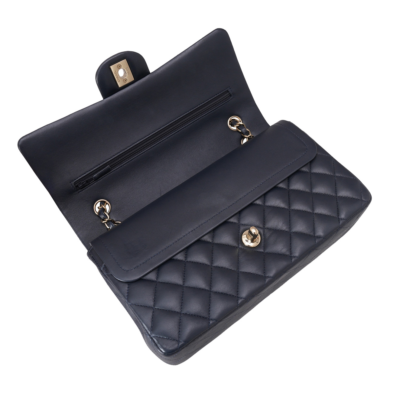 CHANEL(USED)샤넬 램스킨 클래식 미듐 플랩백
